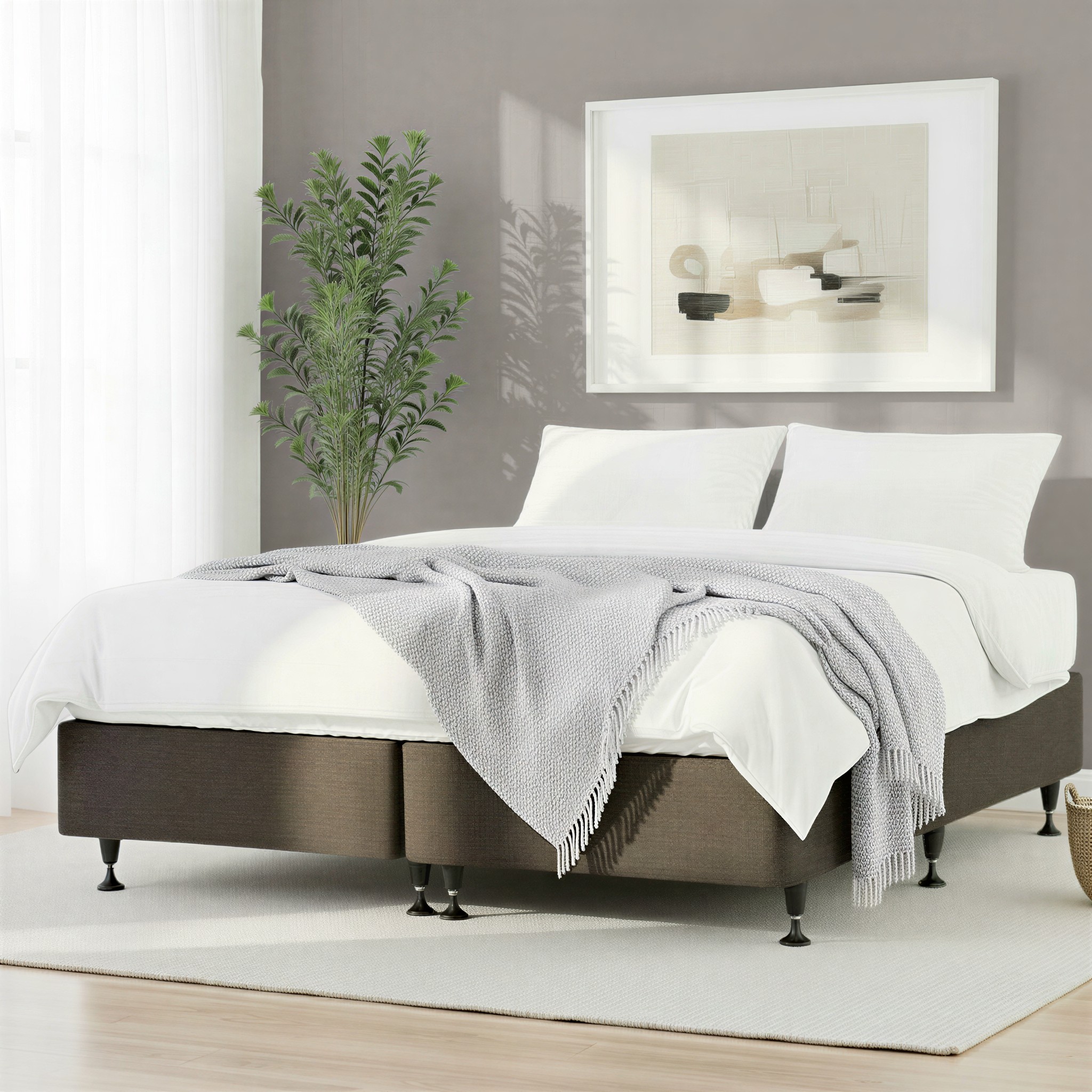 Doze Mattress Base Super King, Charcoal