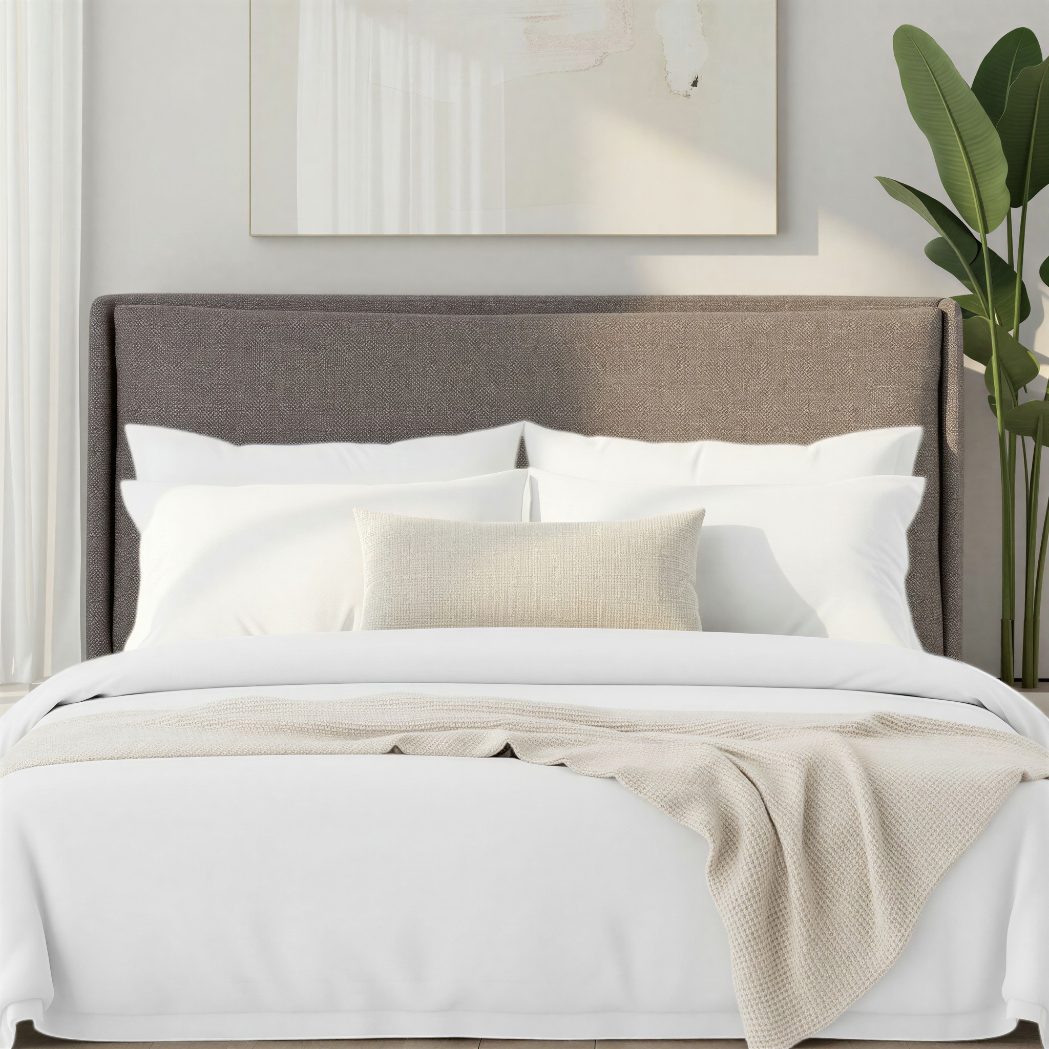 Halsey Queen/King Headboard, Dark Grey