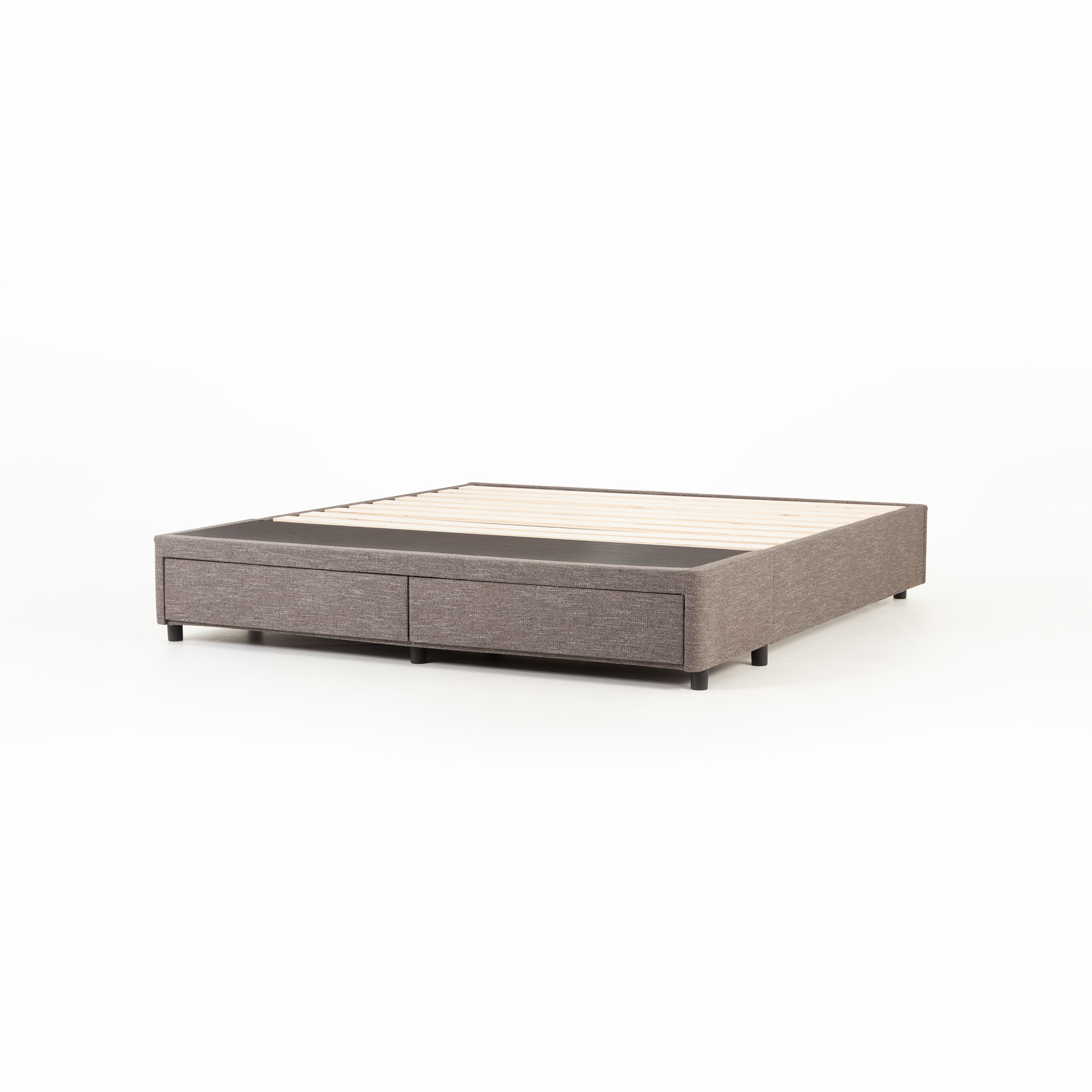 Kitset Draw 2 Drawer Mattress Base - Super King, Dark Grey