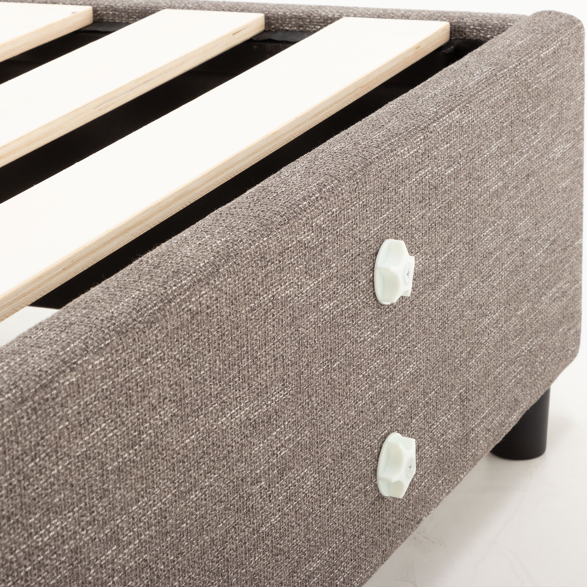 Kitset Draw 2 Drawer Mattress Base - Super King, Dark Grey