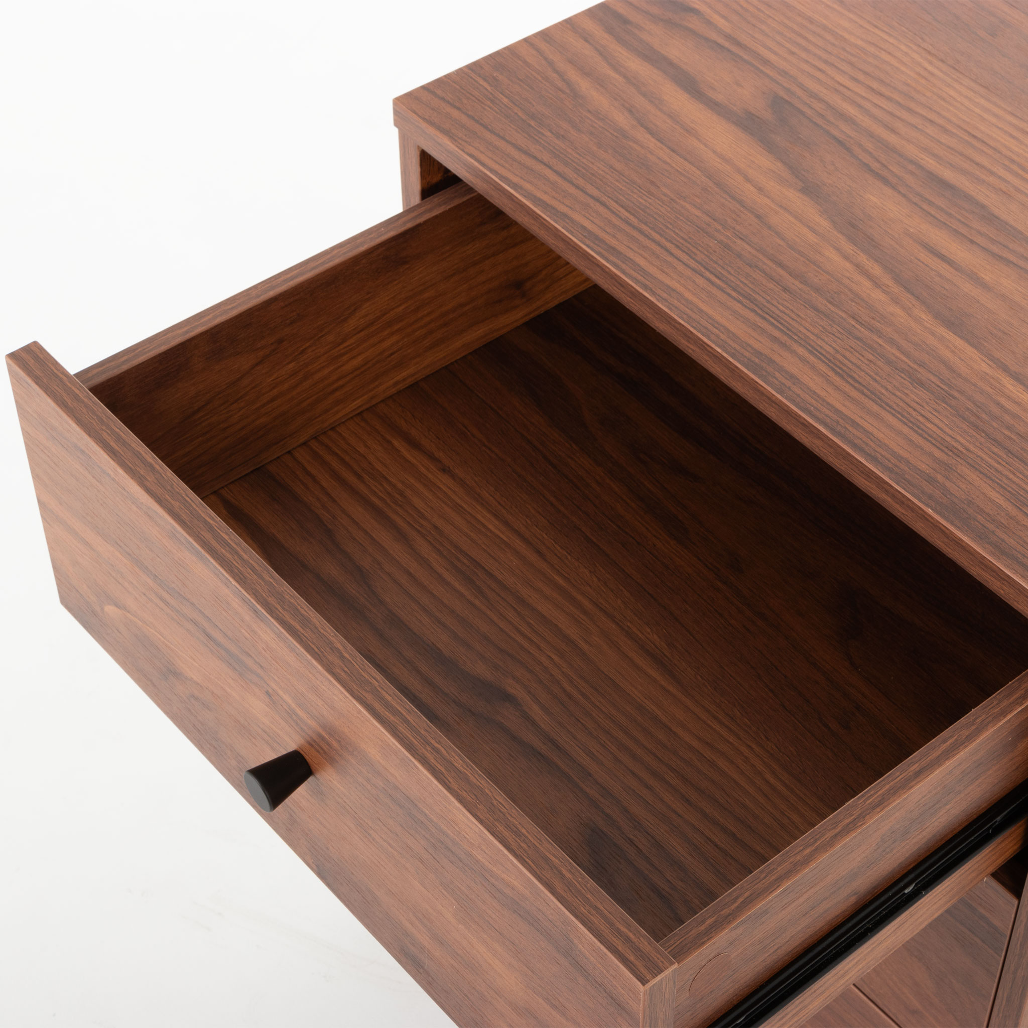 Elliot 3 Drawer Bedside, Walnut