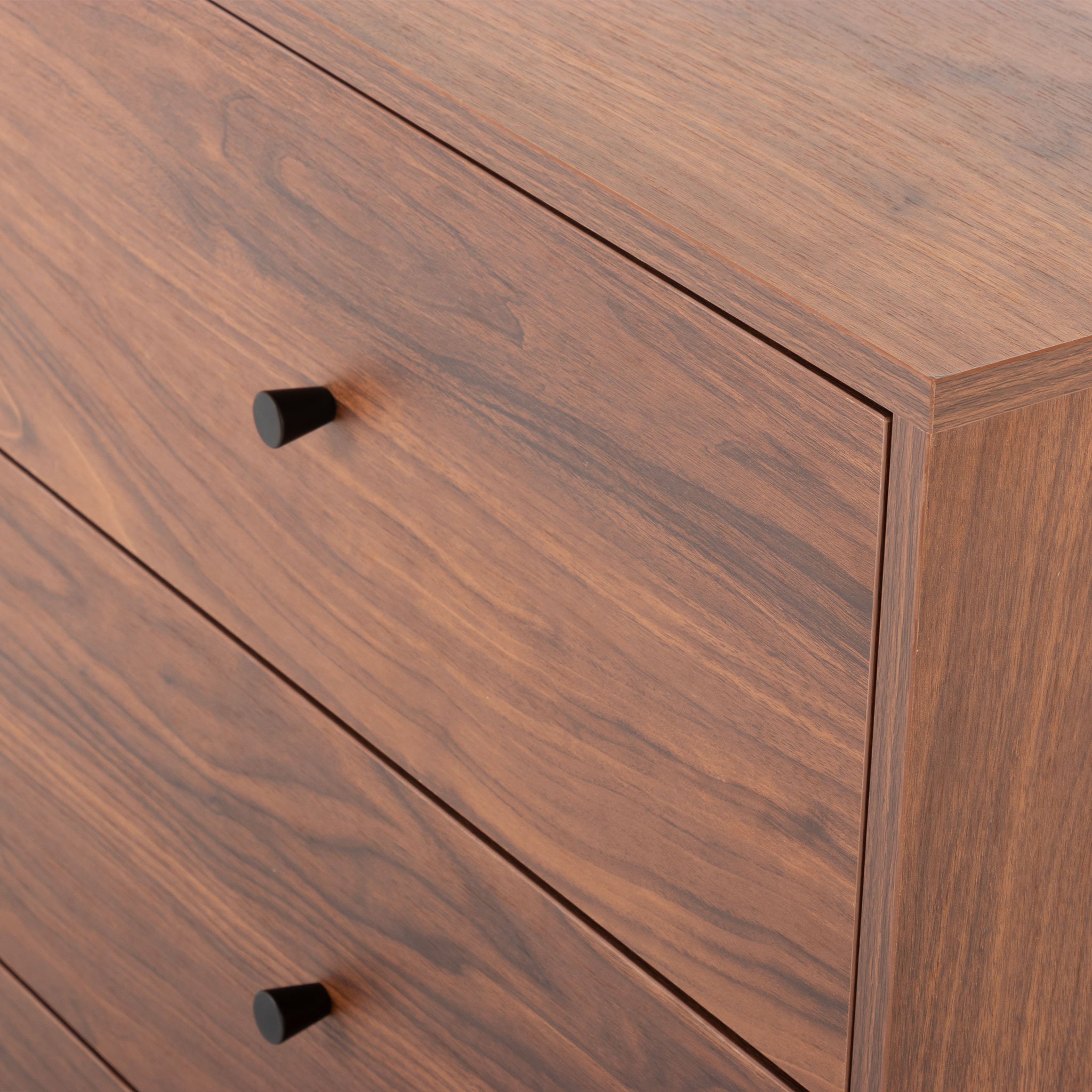 Elliot 4 Drawer Lowboy, Walnut