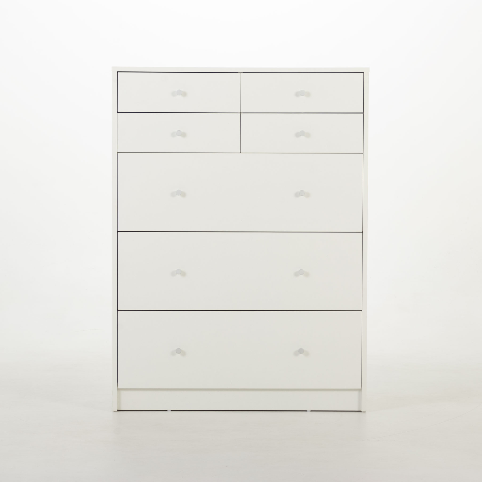 Elliot 7 Drawer Tallboy, White