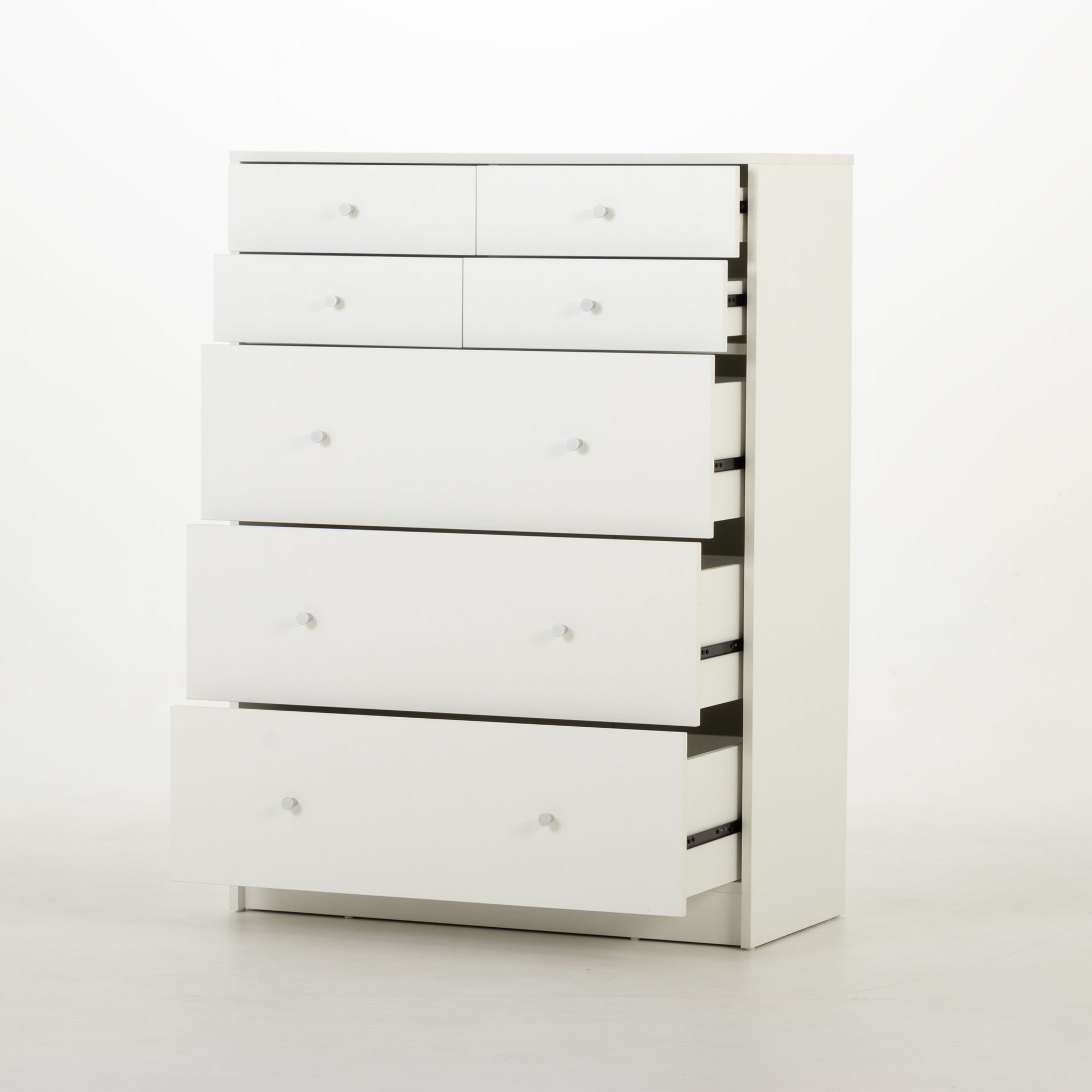 Elliot 7 Drawer Tallboy, White