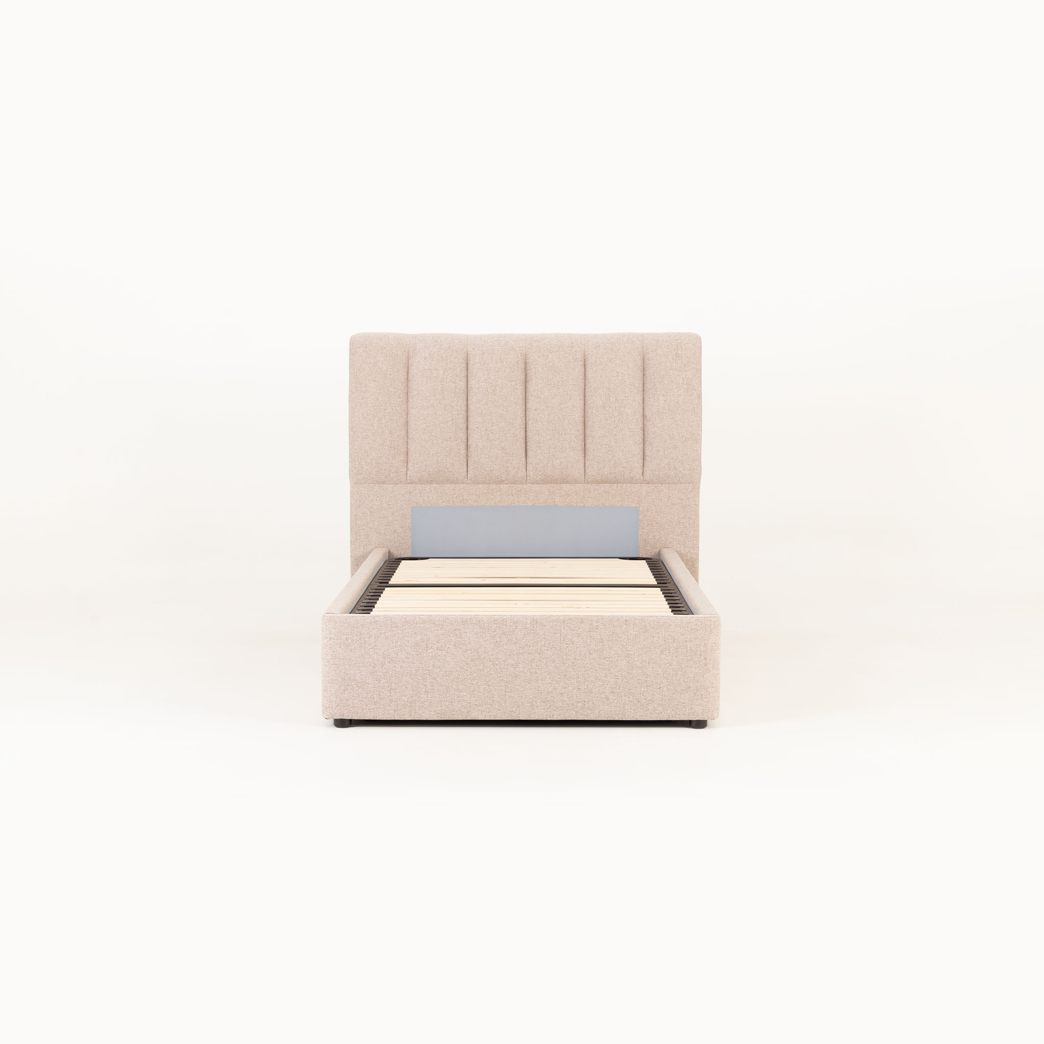 Riley Lift Up King Single Bed Frame, Beige