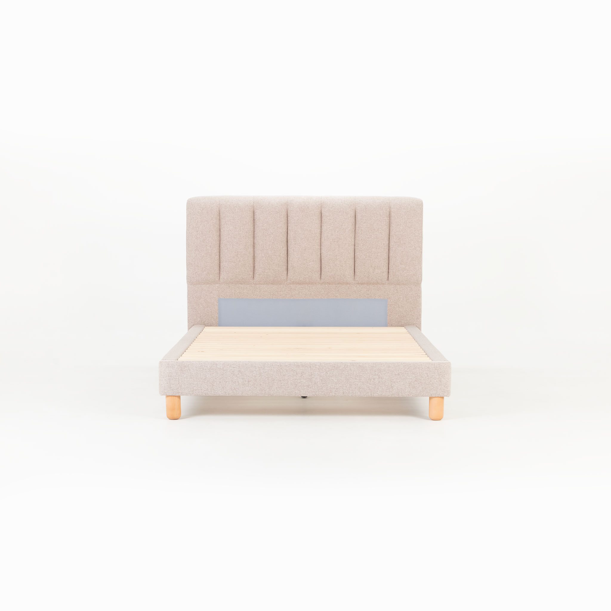 Riley Queen Bed Frame, Beige