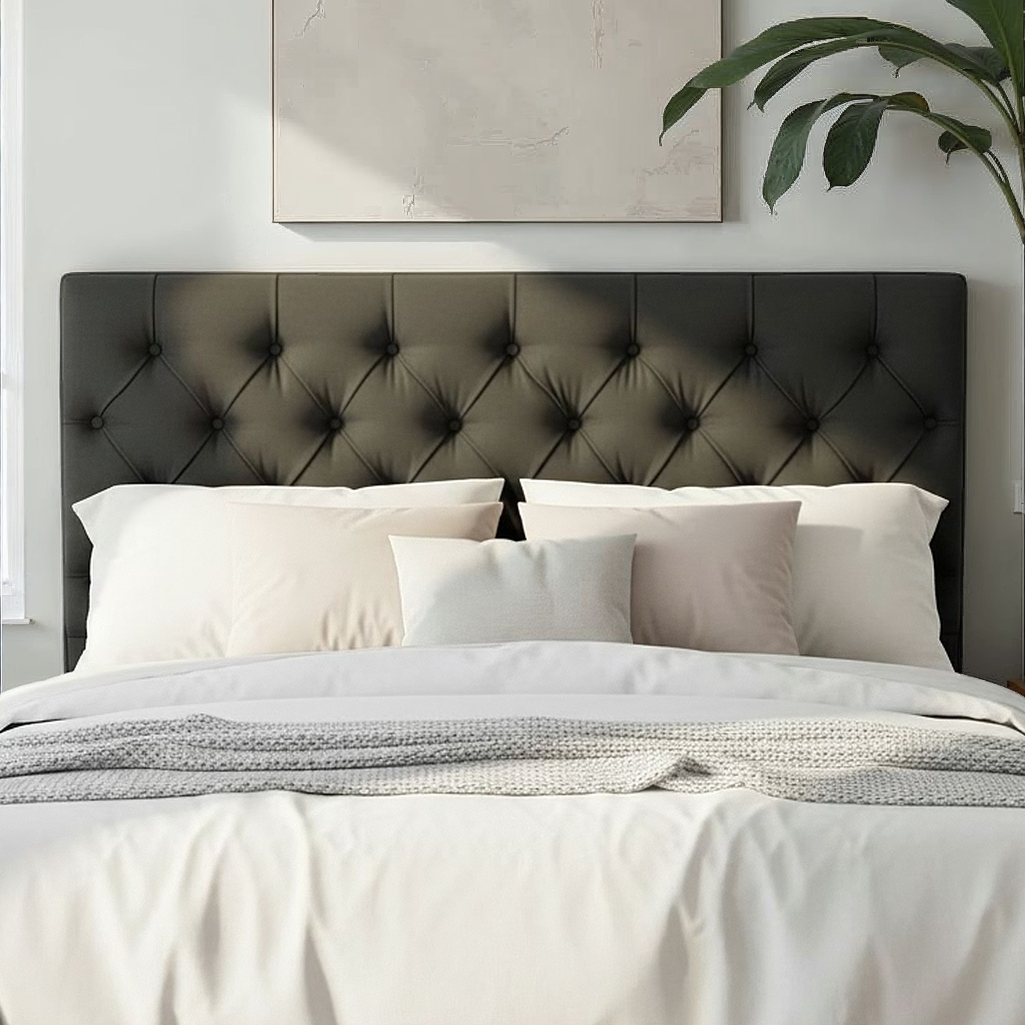 Tilly King/Super King Headboard, Charcoal