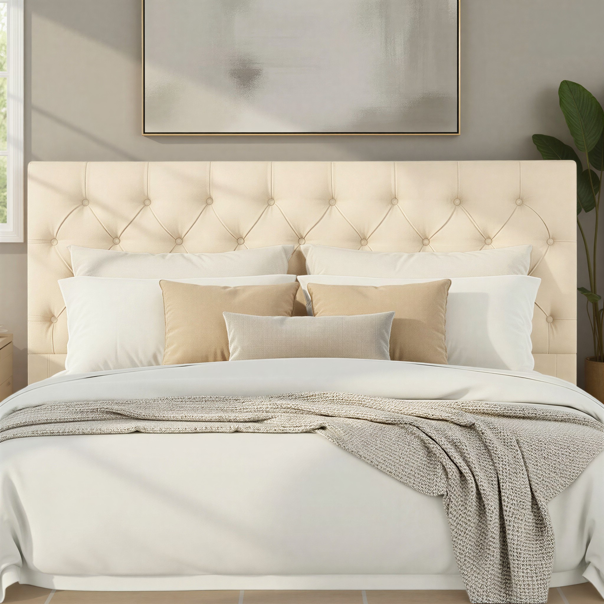Tilly King/Super King Headboard, Oatmeal