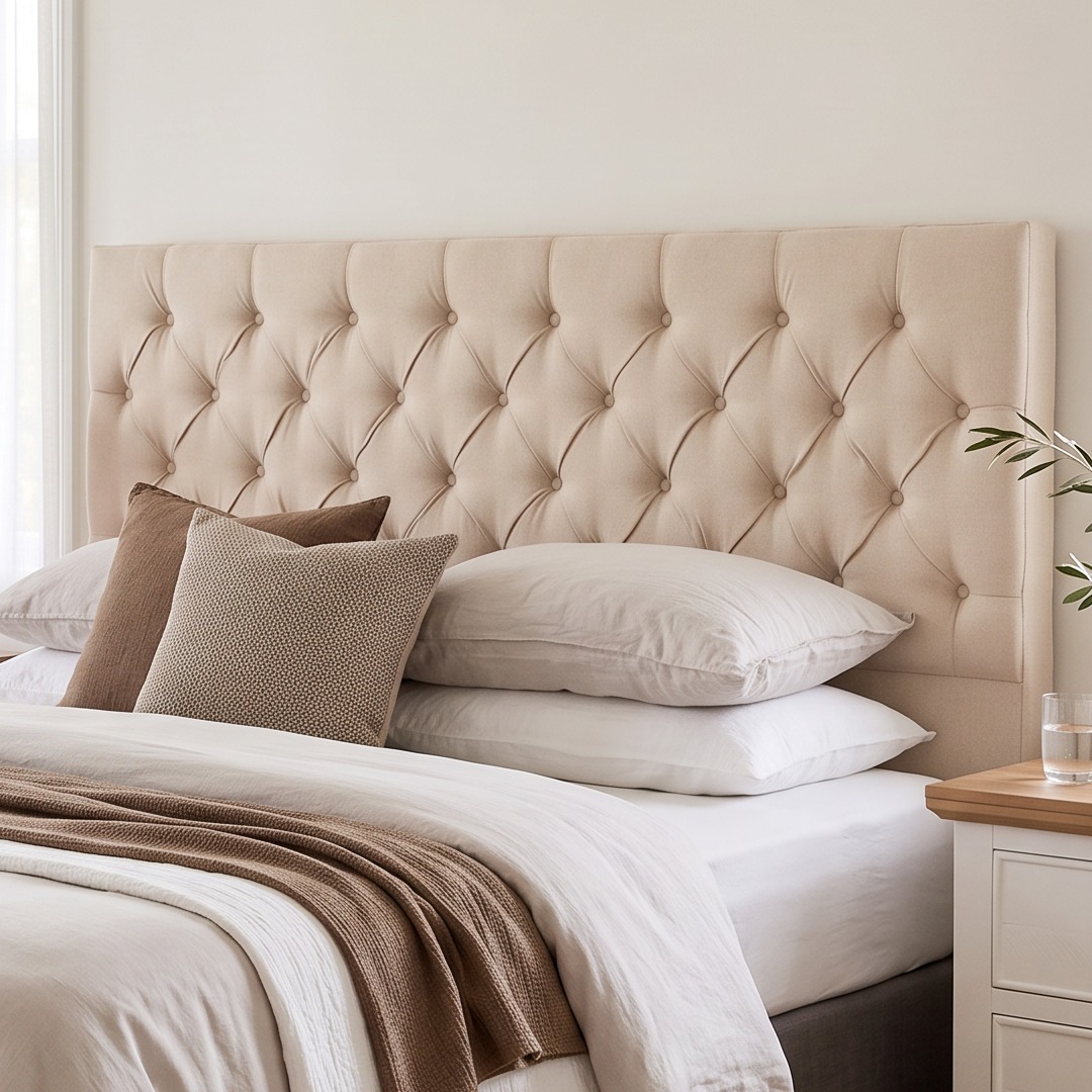 Jayden King/Super King Headboard, Oatmeal
