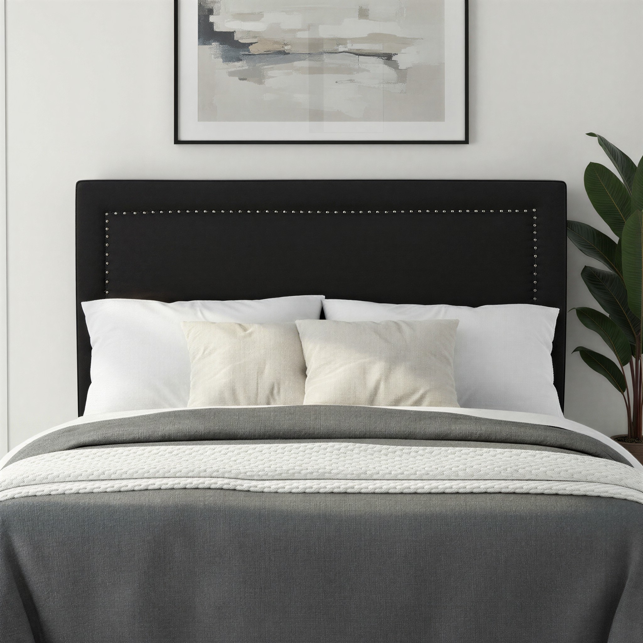 Locke Double/Queen Headboard, Charcoal