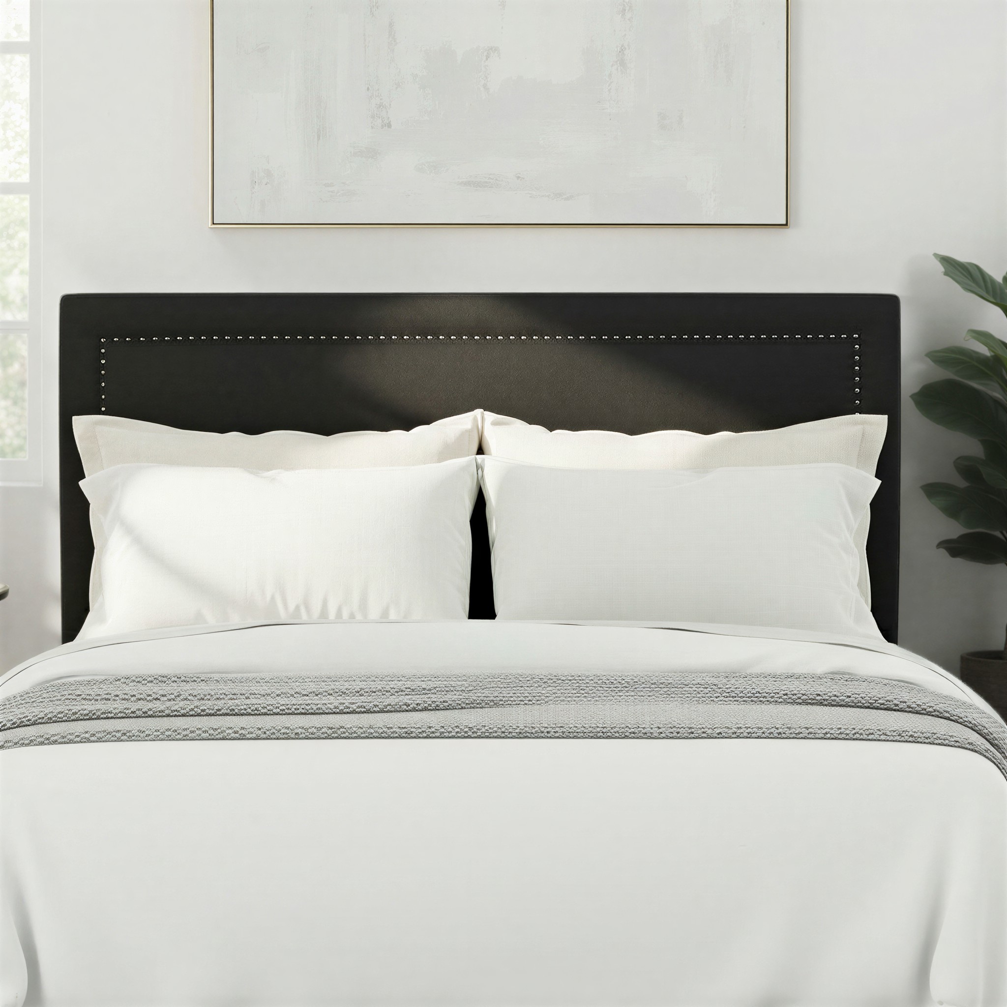 Locke King/Super King Headboard, Charcoal