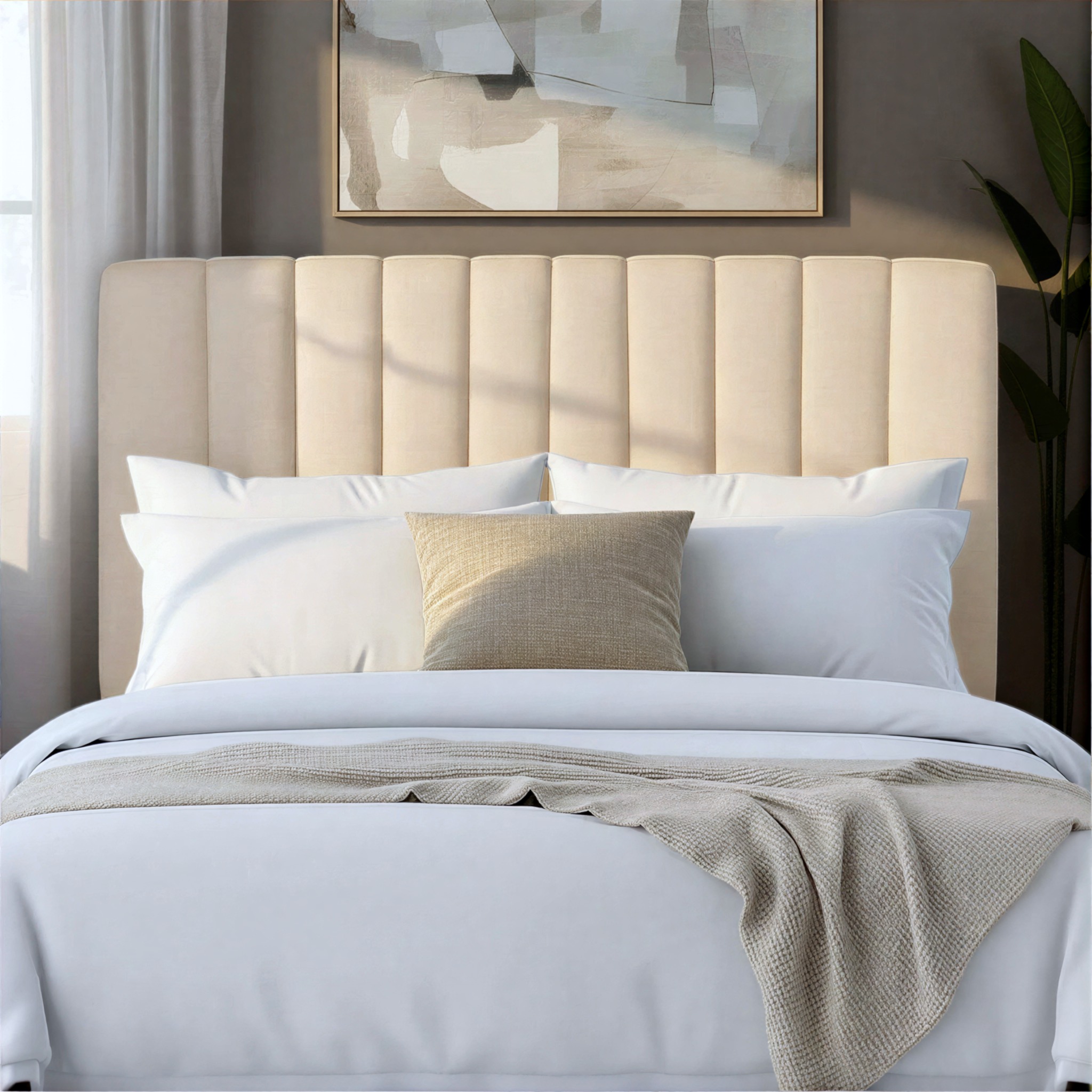 Benson Double/Queen Headboard, Oatmeal