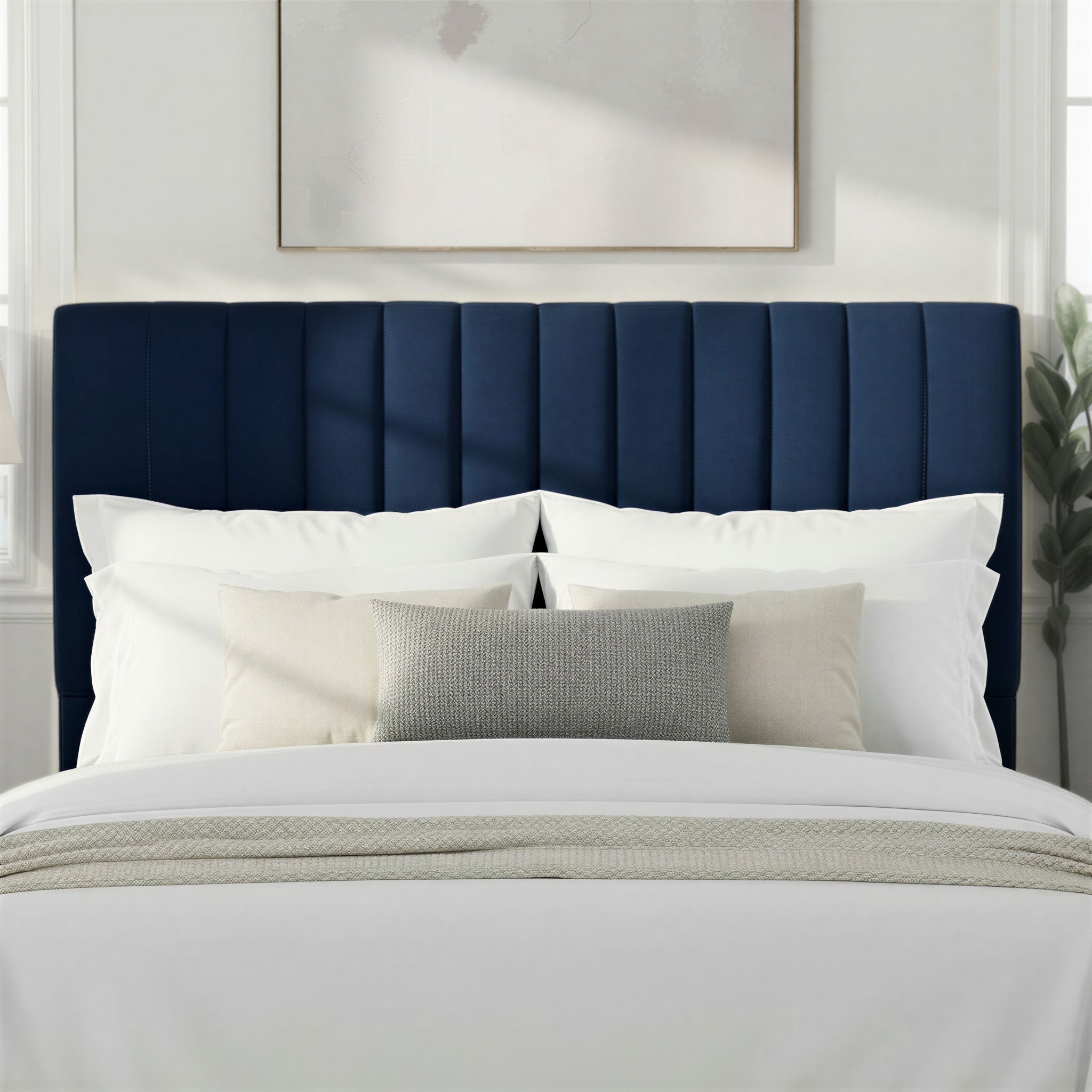 Benson King/Super King Headboard, Navy
