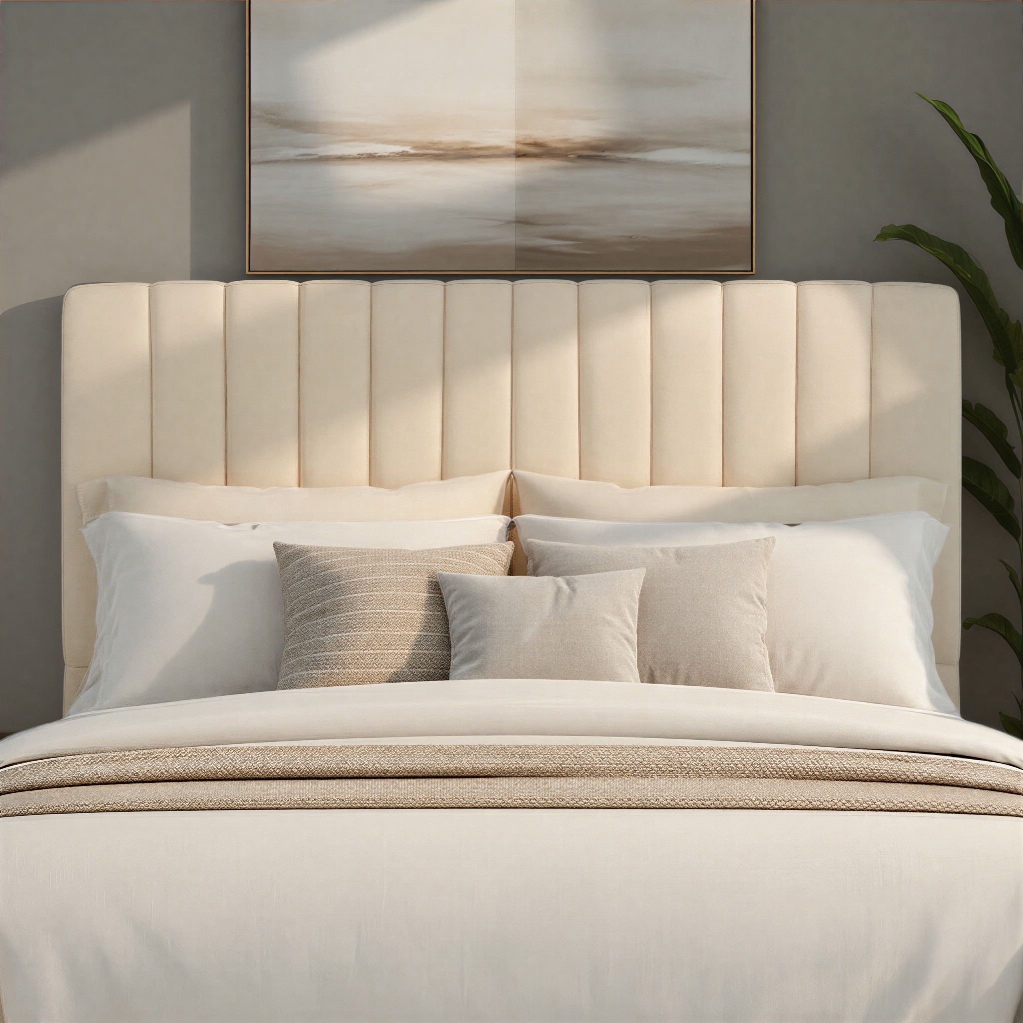 Benson King/Super King Headboard, Oatmeal