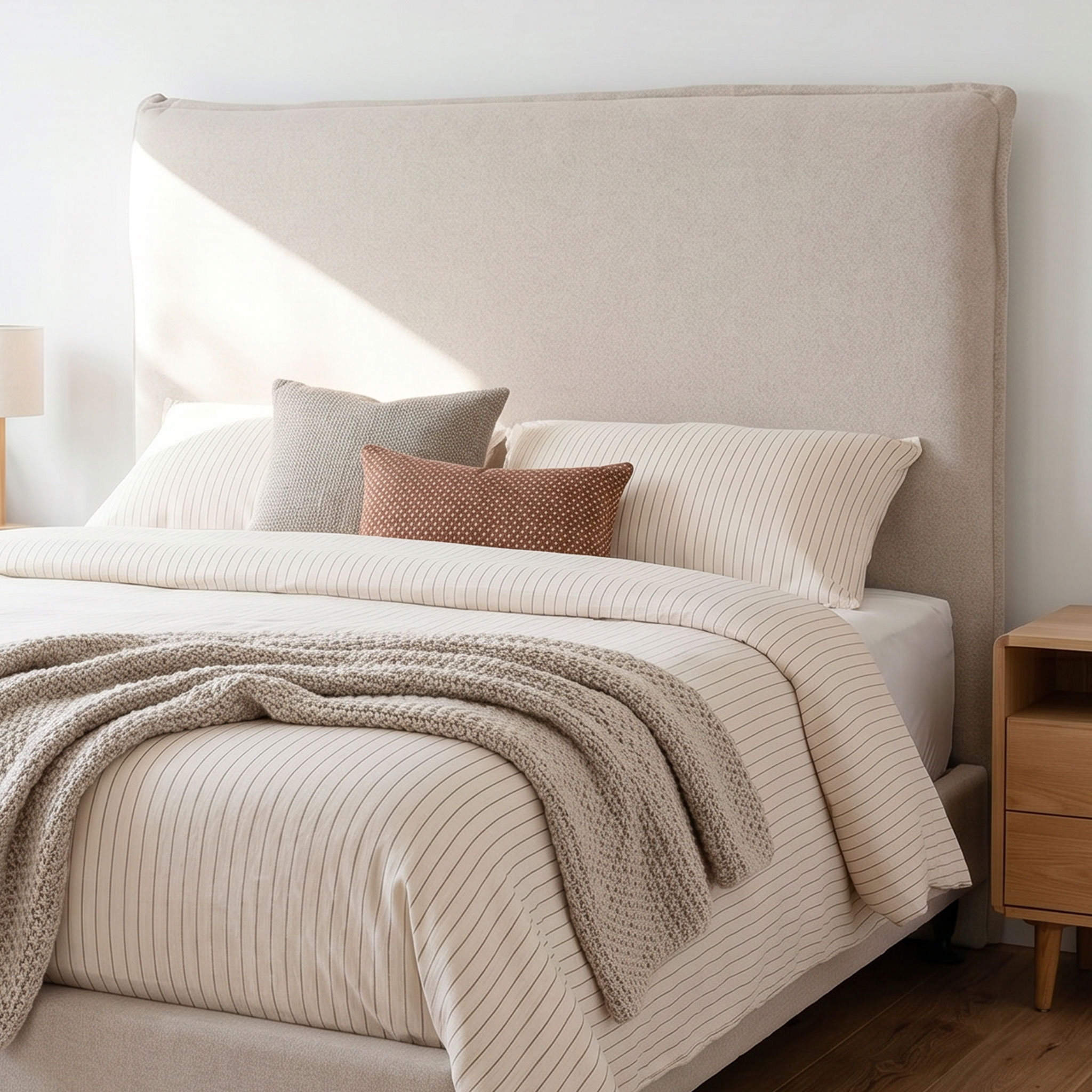 Quinn King / Super King Headboard, Sand