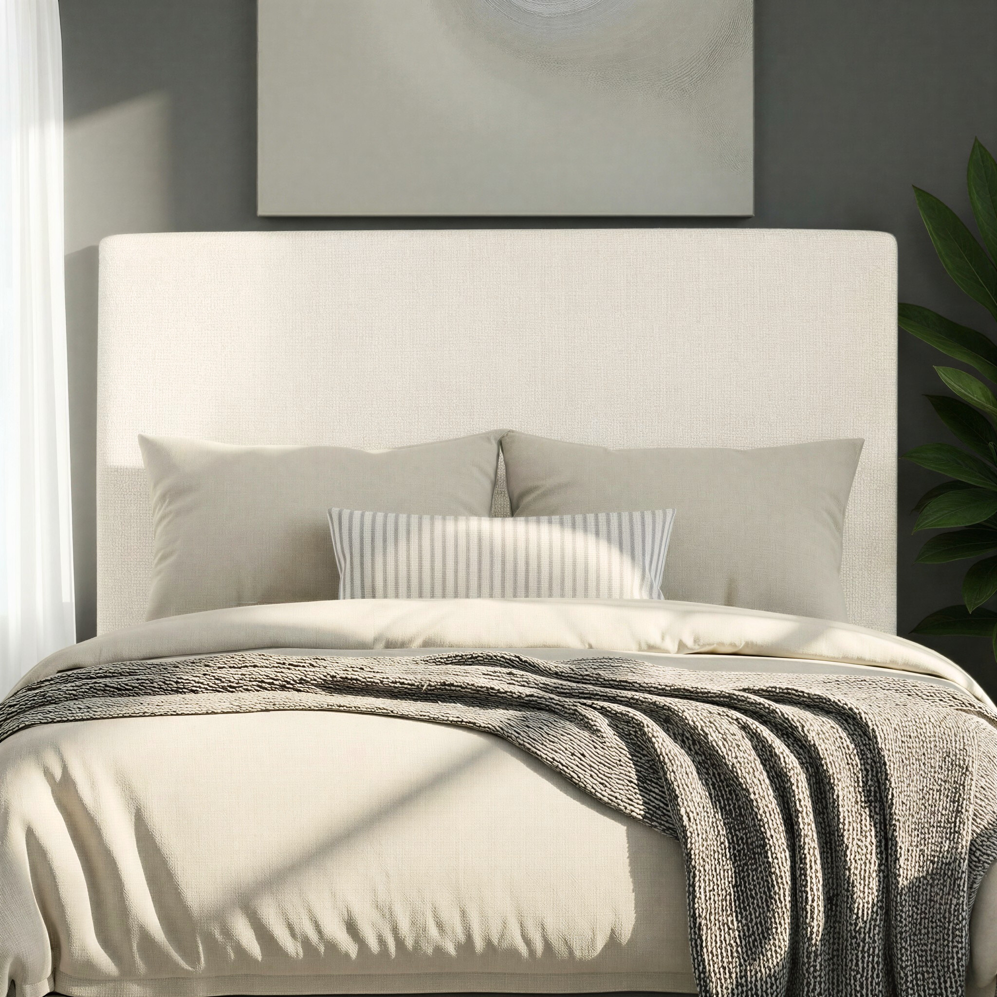 Kirby Double / Queen Headboard, Cream