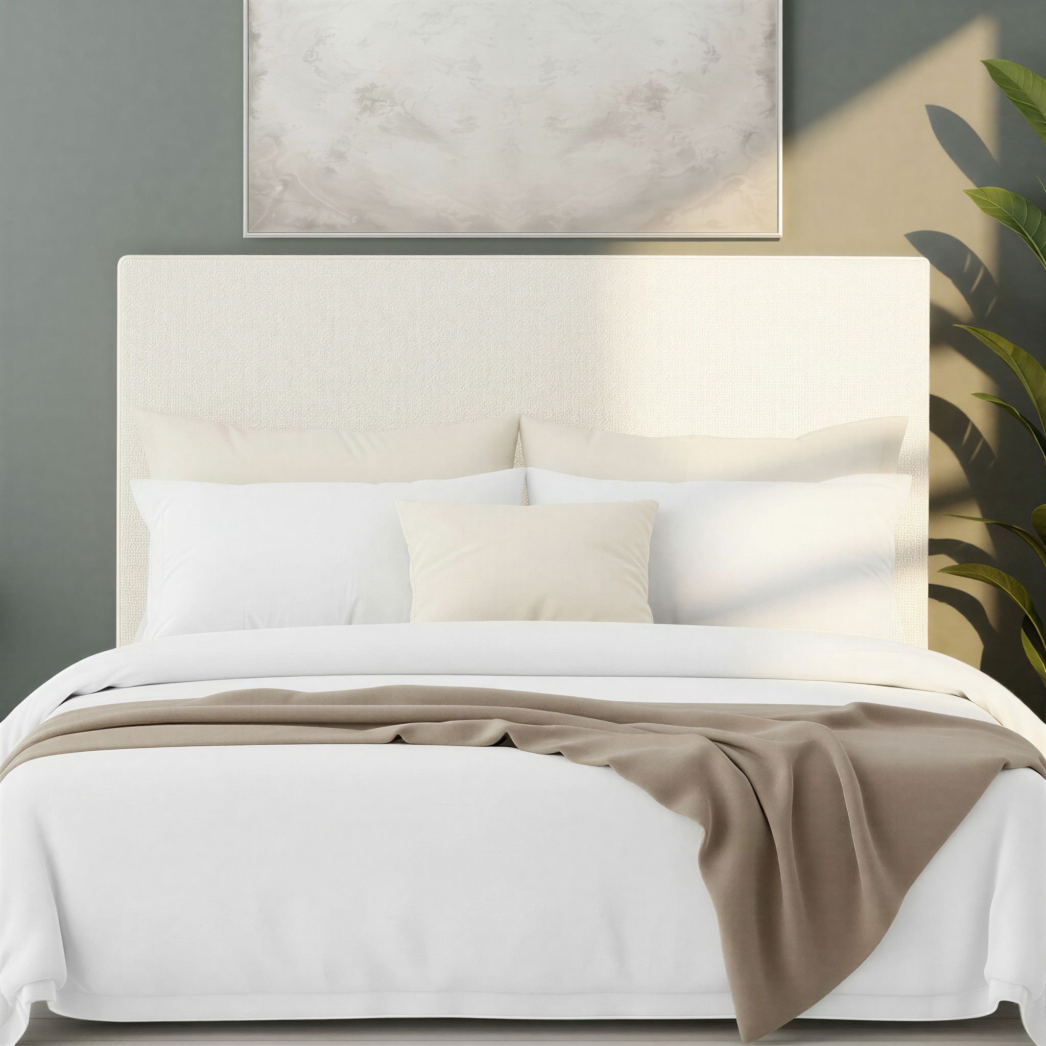 Kirby Double / Queen Headboard, Cream