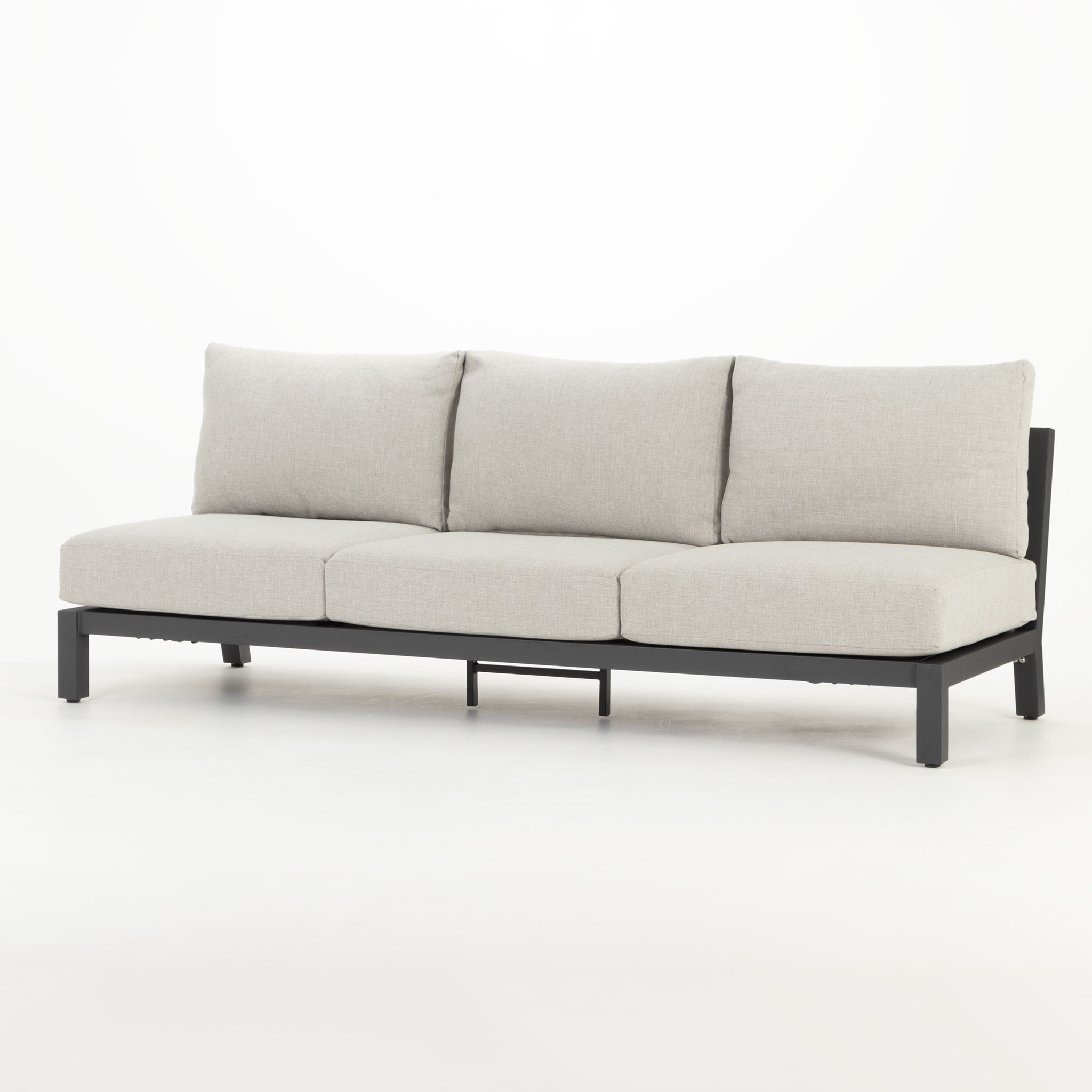 Catalina Outdoor 3 Seater Sunlounger, Gunmetal