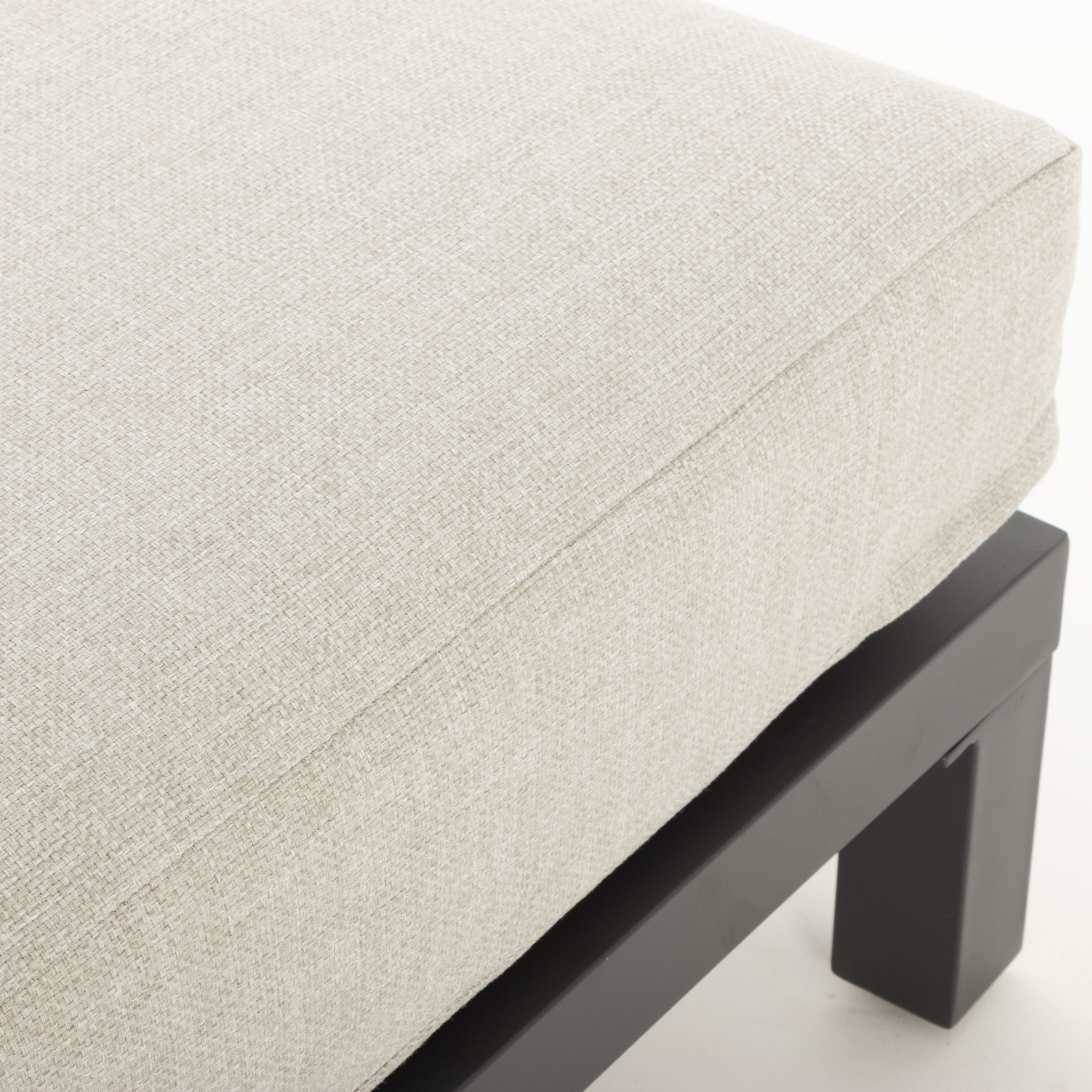 Catalina Outdoor Ottoman, Gunmetal