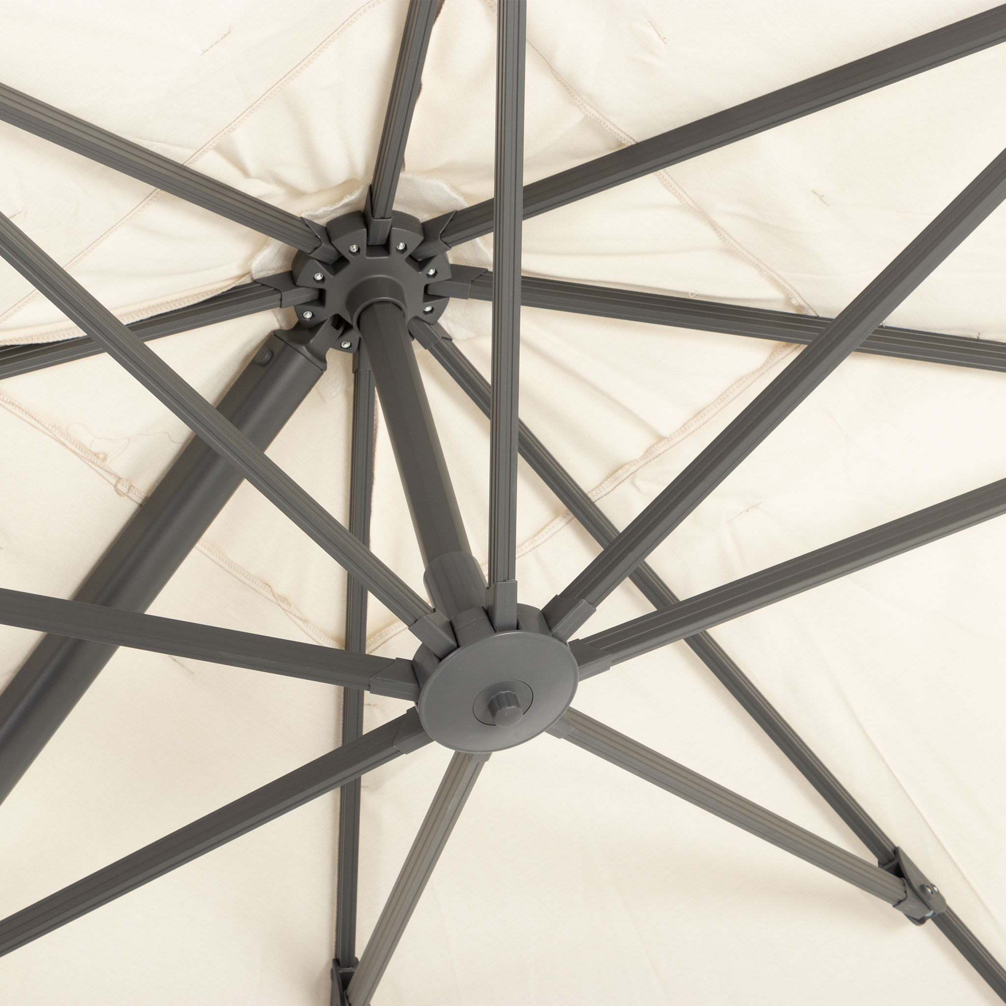 Laredo Outdoor Cantilever Umbrella - W300, Oatmeal