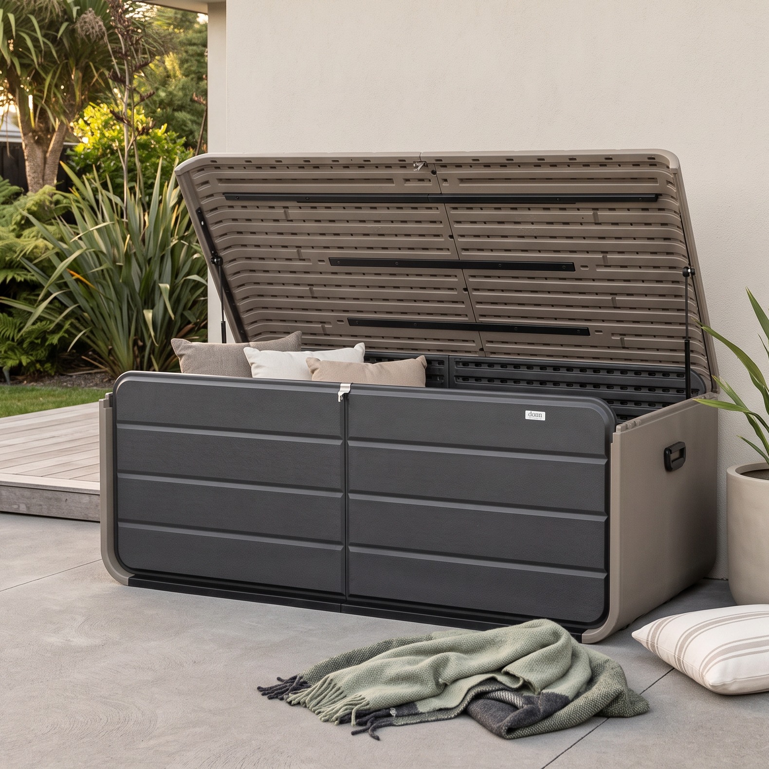 Cabana Cushion Box - 780L, Stone
