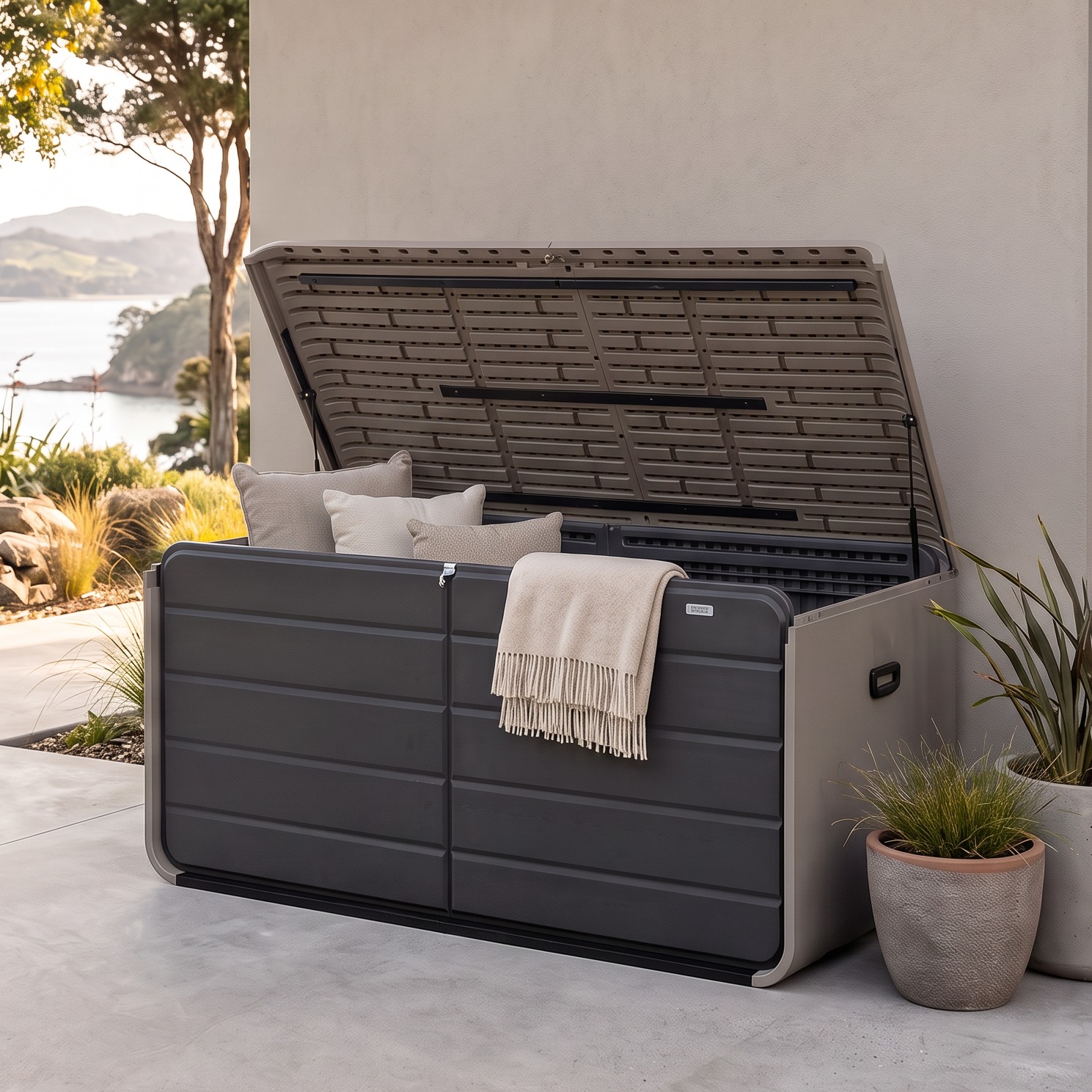 Cabana Cushion Box - 1200L, Stone