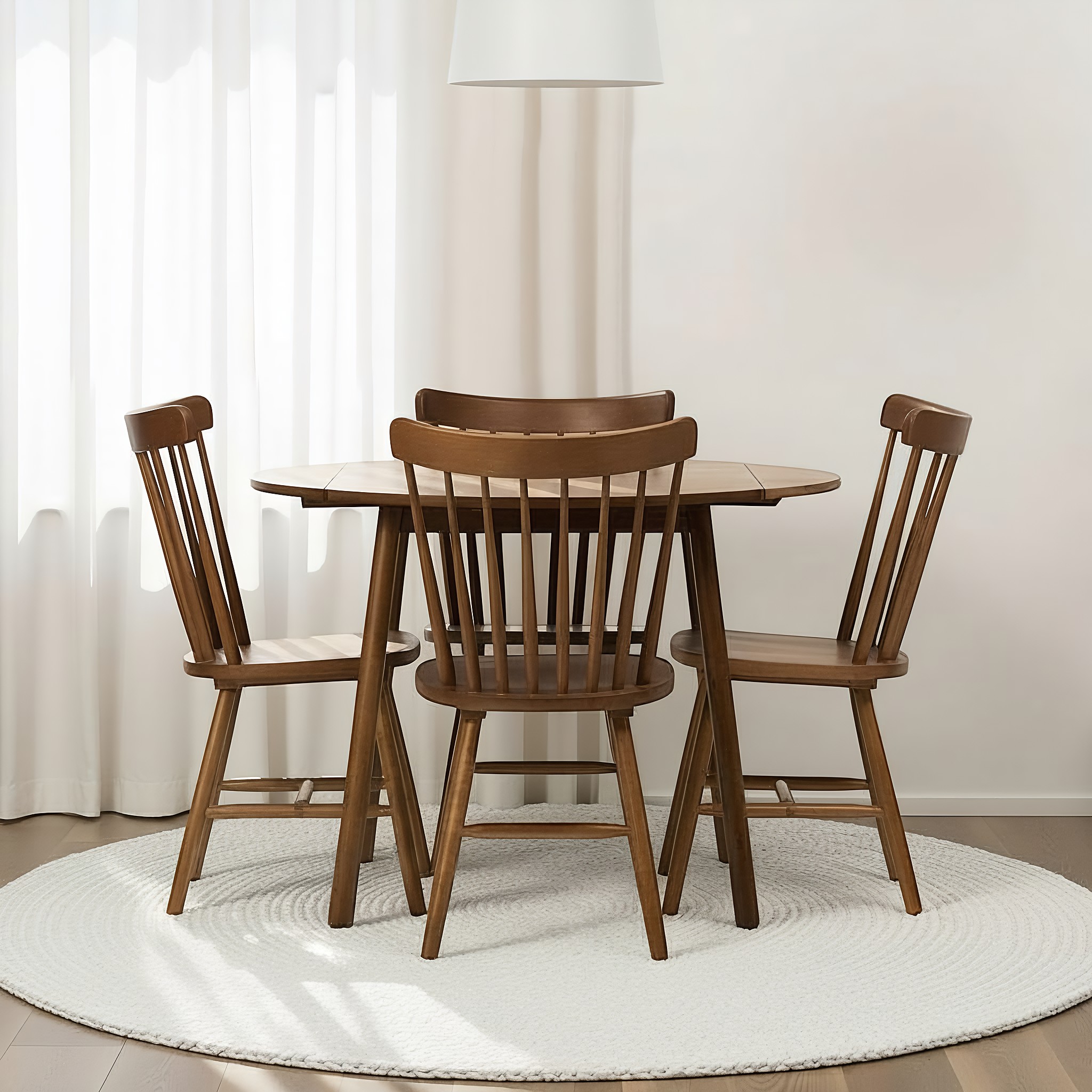 Woodwall 5 Piece Dining Set - W75, Dark