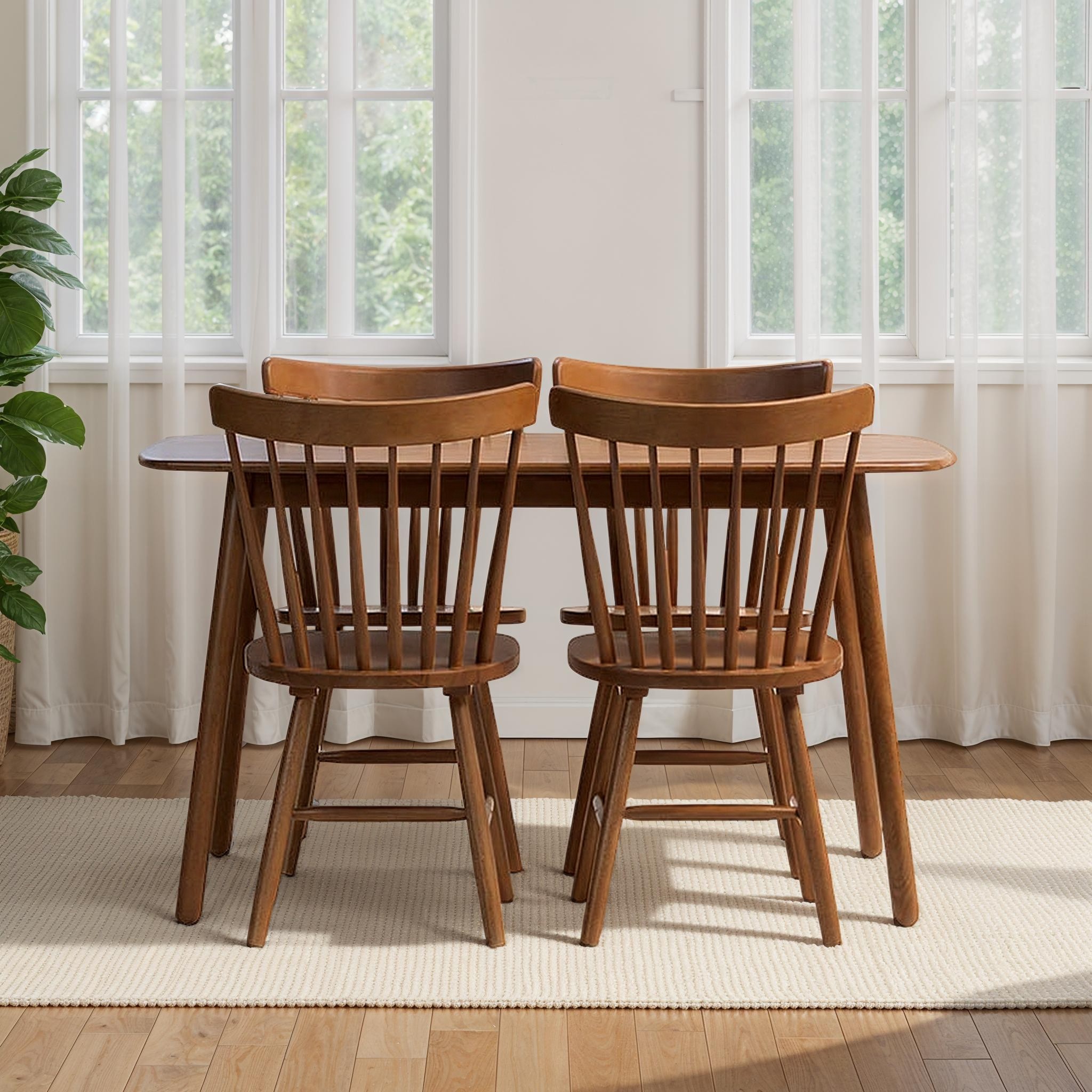 Woodwall 5 Piece Dining Set - W135, Dark