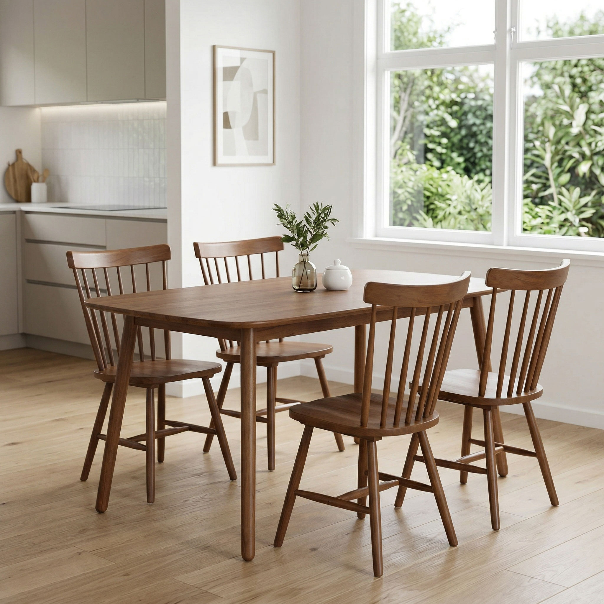 Woodwall 5 Piece Dining Set - W135, Dark