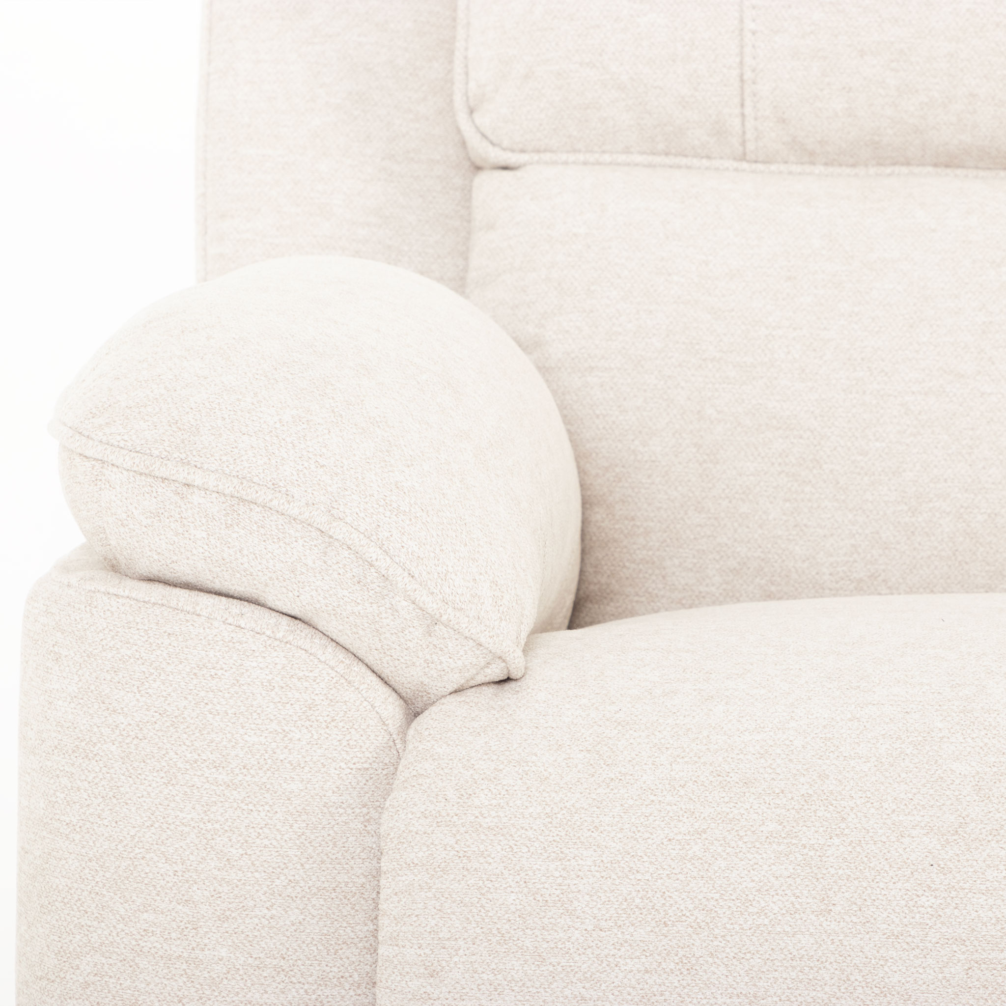 Aiden 3 Seater Recliner + 2 Seater Recliner, Oatmeal