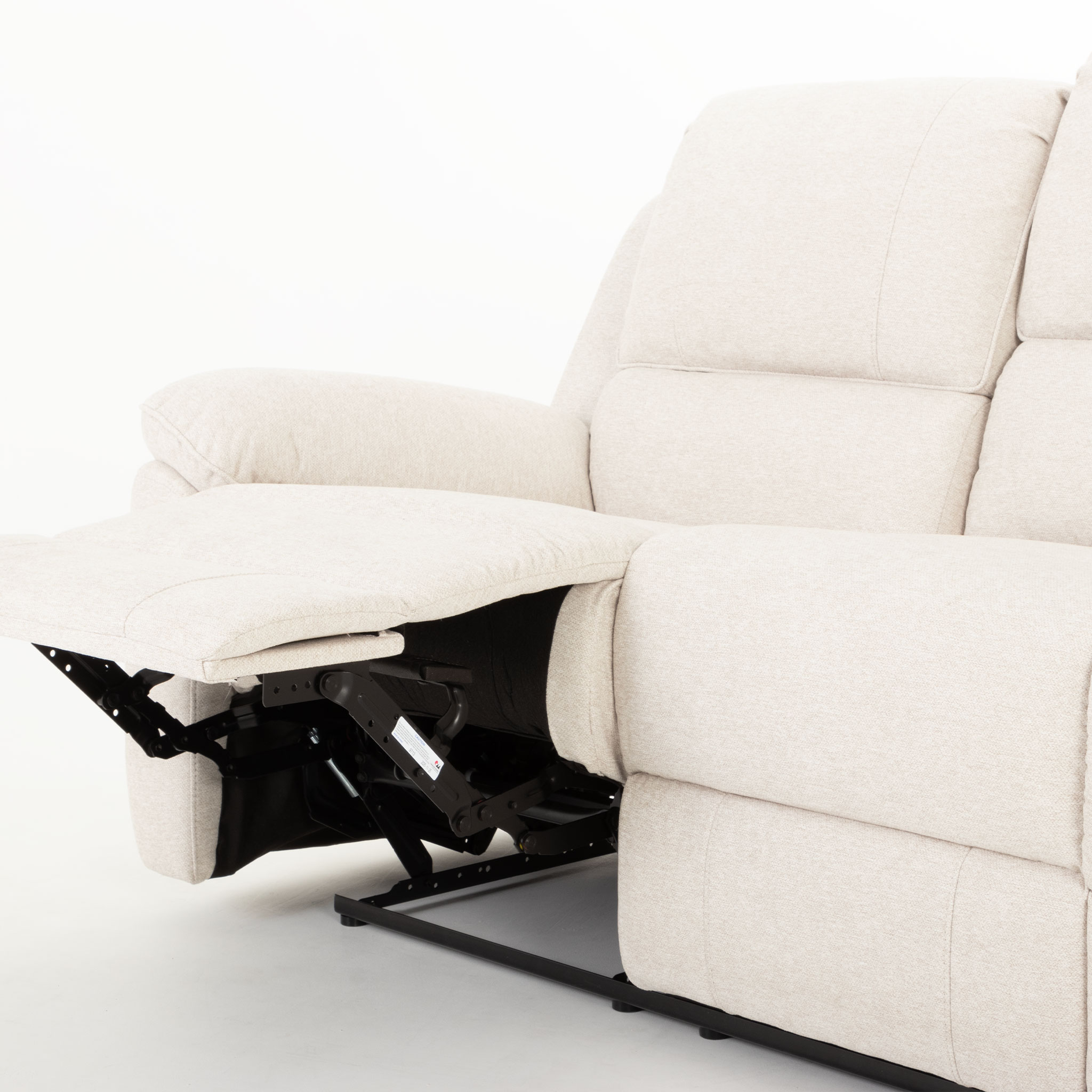 Aiden 3 Seater Recliner + 2 Recliner Chairs, Oatmeal