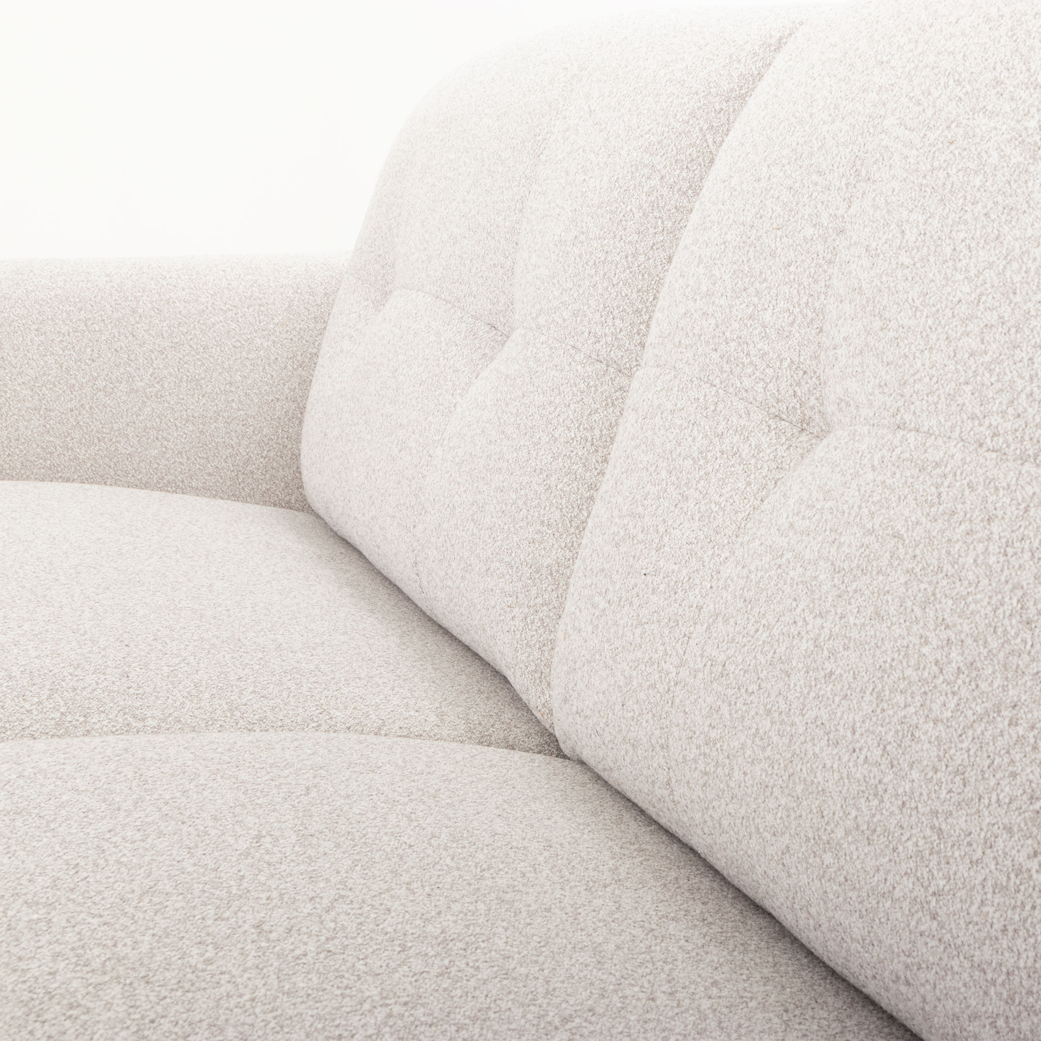 Alex 3 Seater + Ottoman, Light Grey