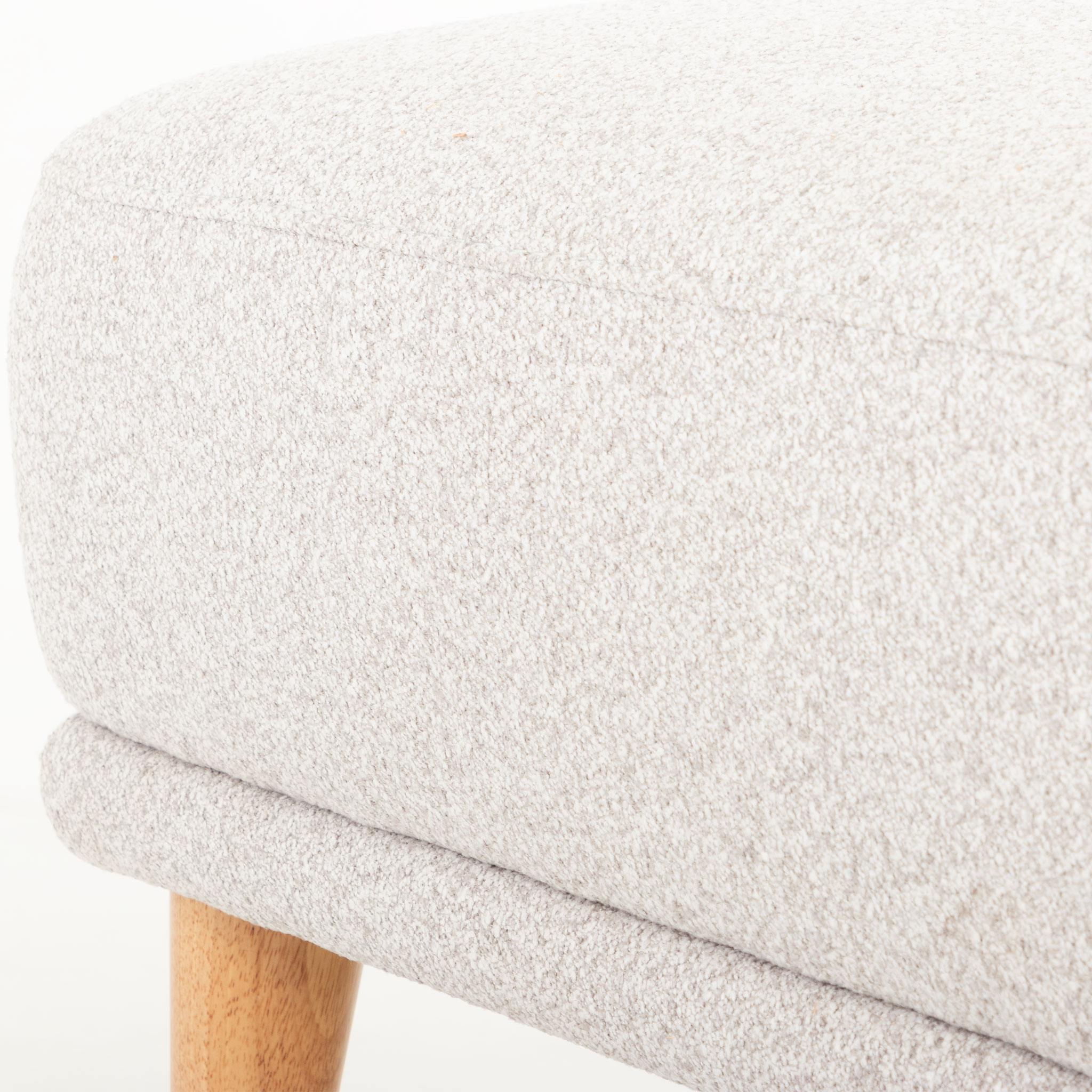 Alex 3 Seater + Ottoman, Light Grey