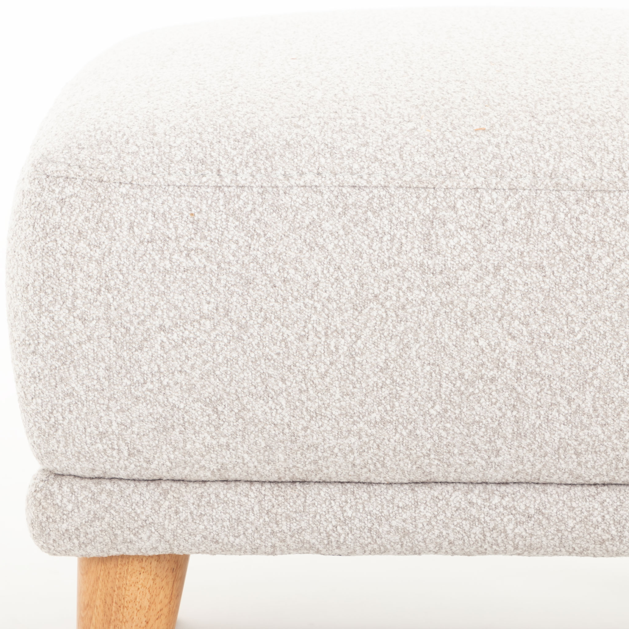Alex 2 Seater + Ottoman, Light Grey