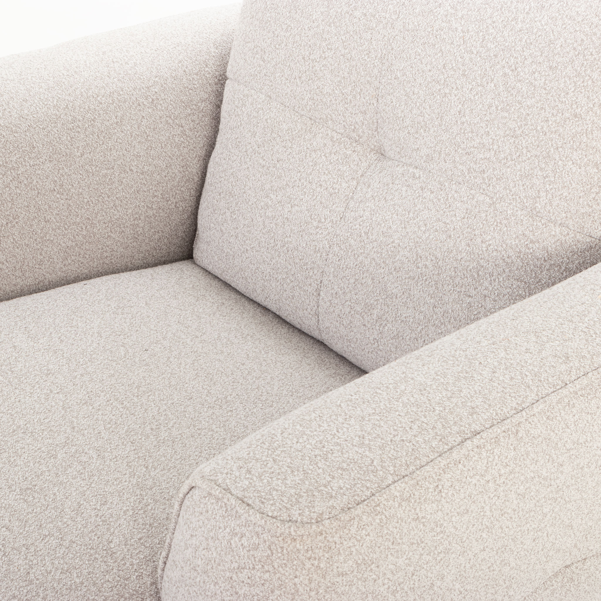 Alex 2 Seater + 2 Chairs, Light Grey