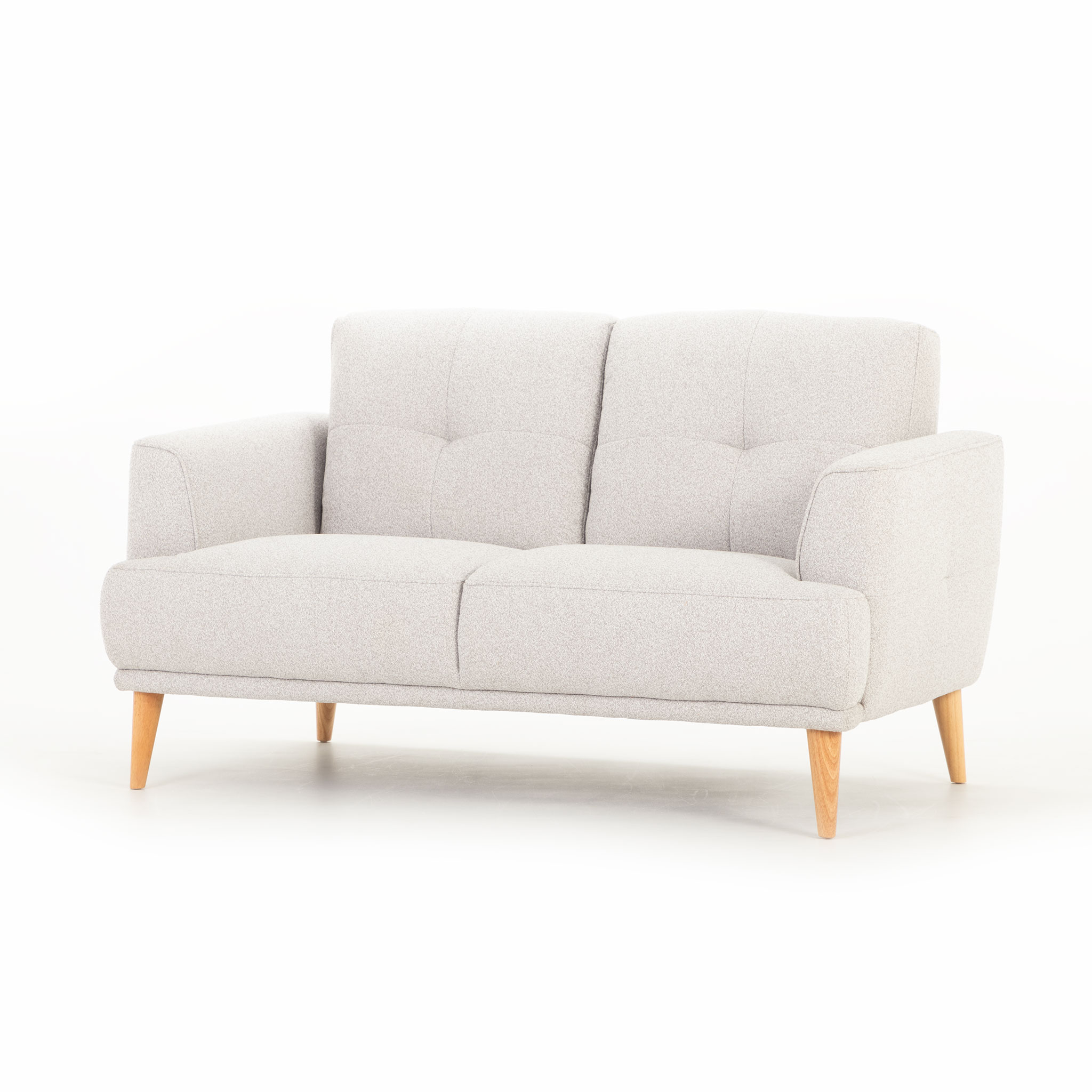 Alex 2 Seater + 2 Chairs, Light Grey