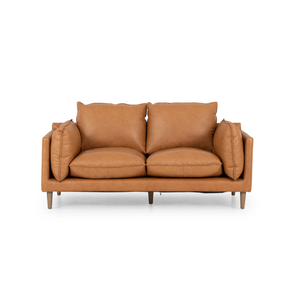 Alina 3 Seater + 2 Seater, Leather Tan