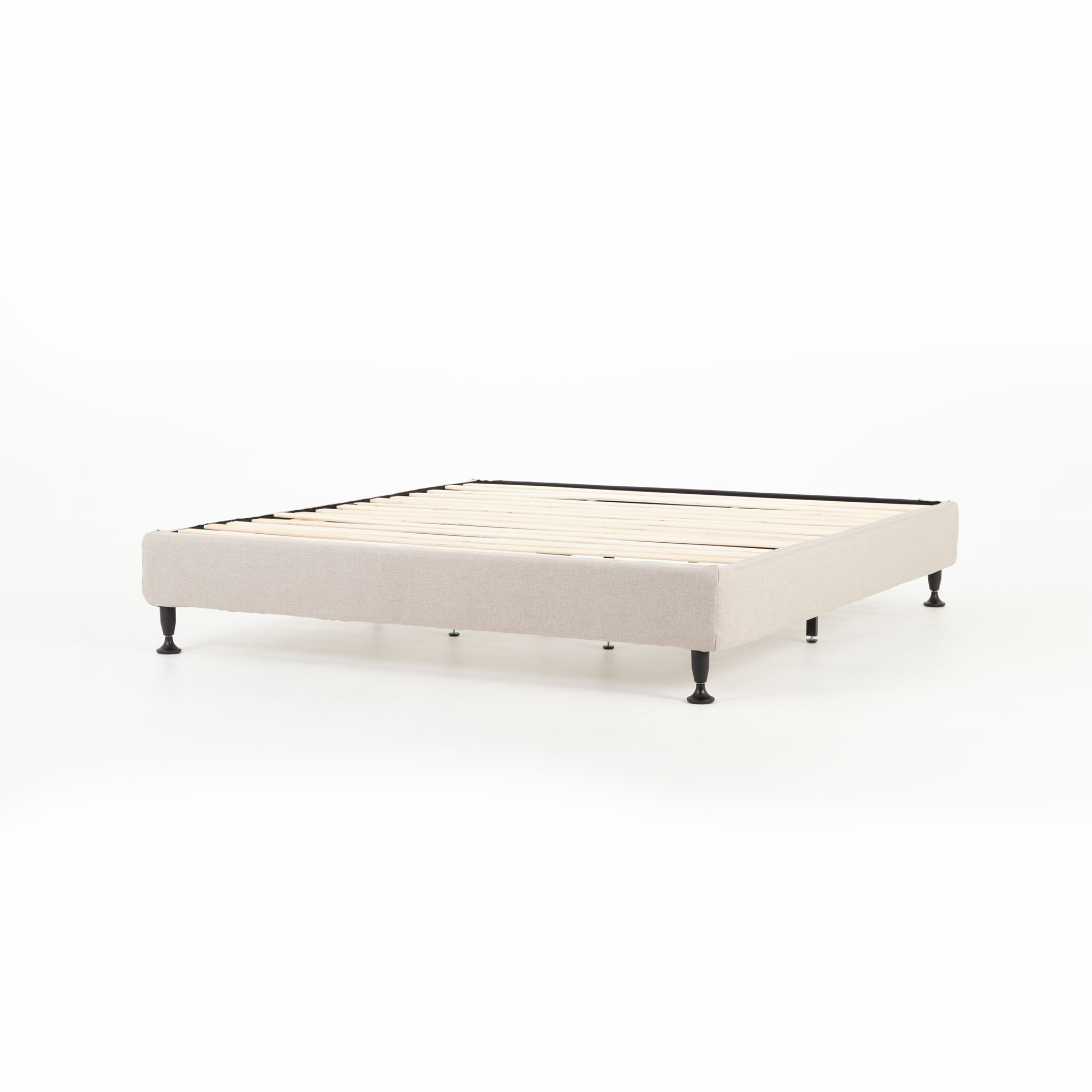Alfa King Bed Base, Beige