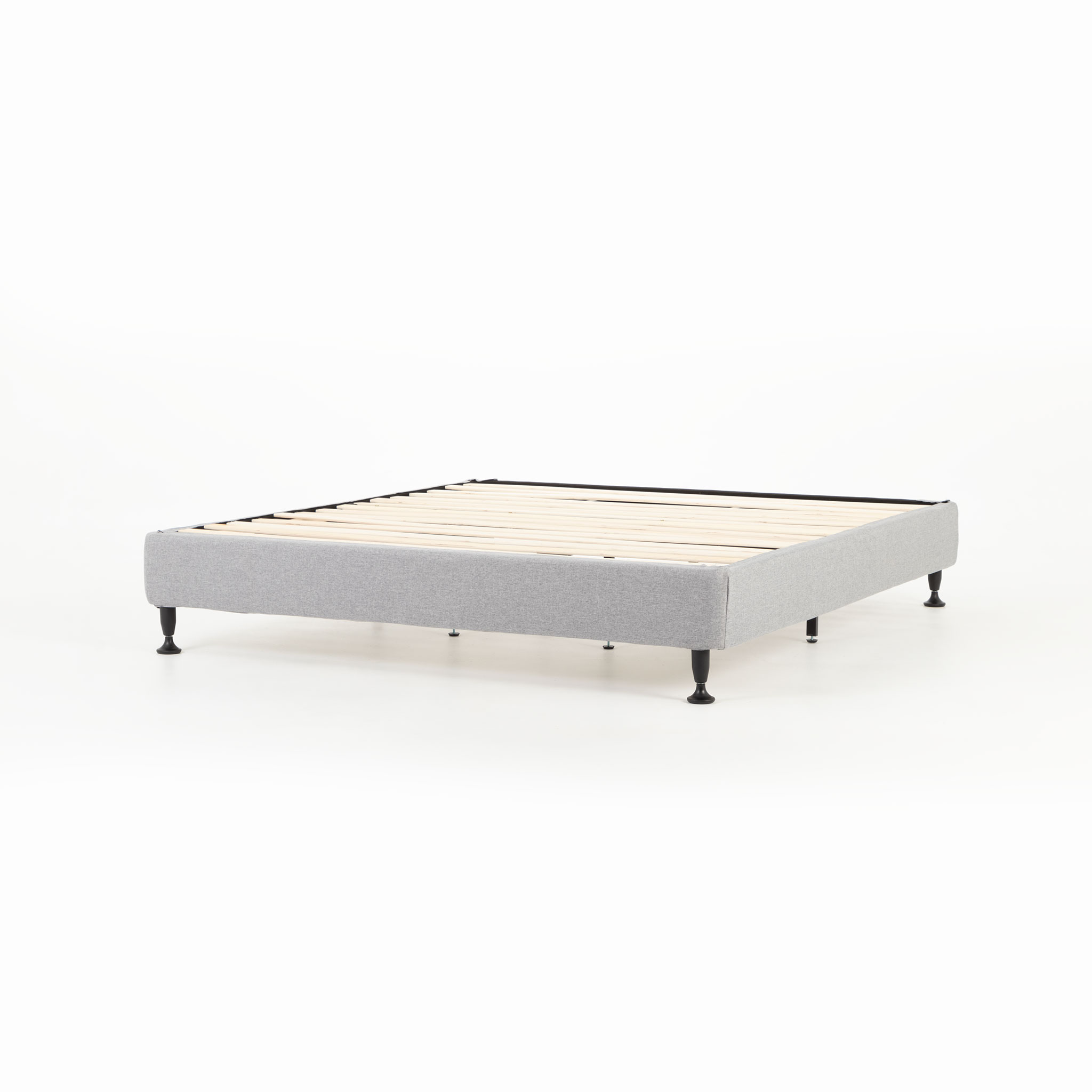 Alfa King Bed Base, Light Grey