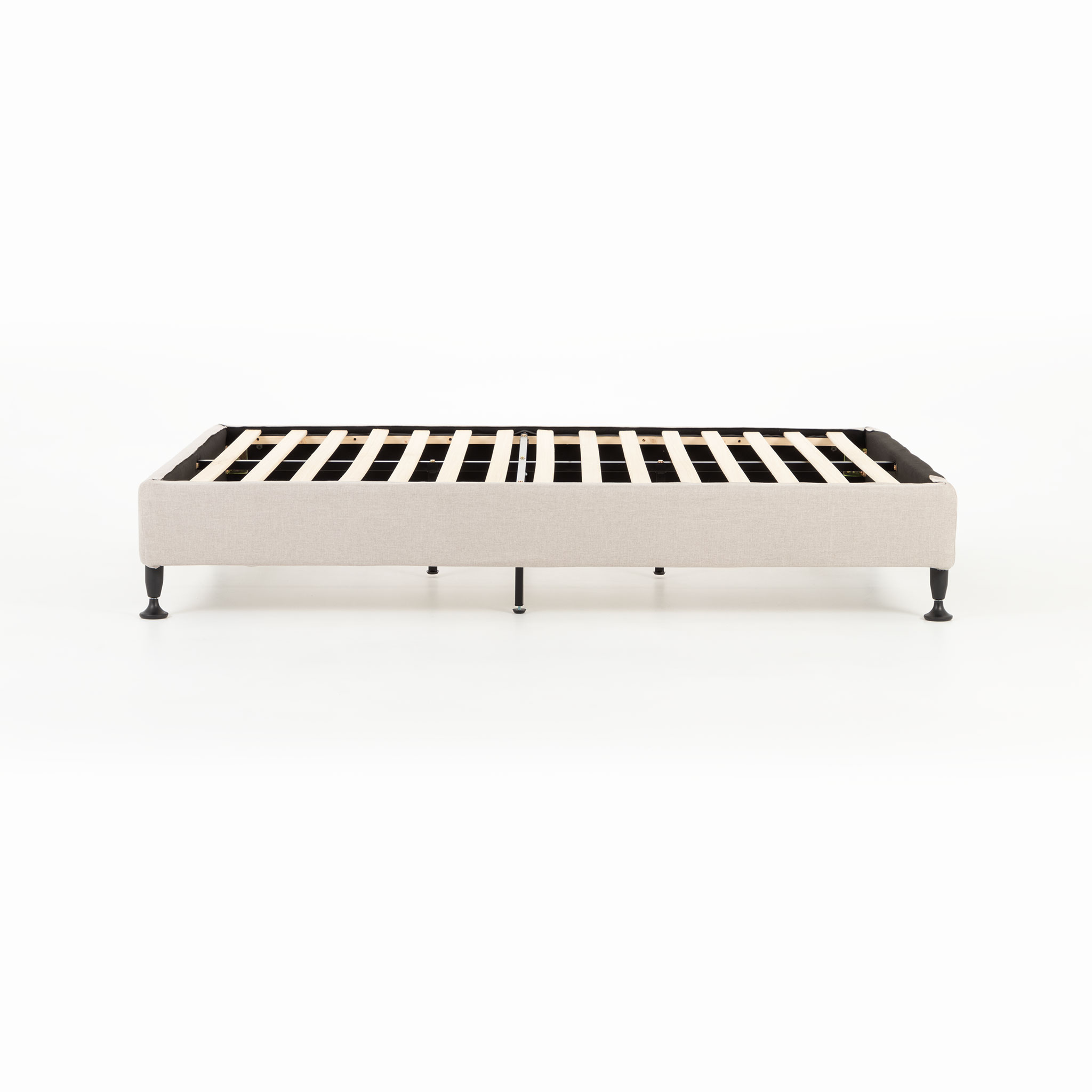 Alfa Queen Bed Base, Beige