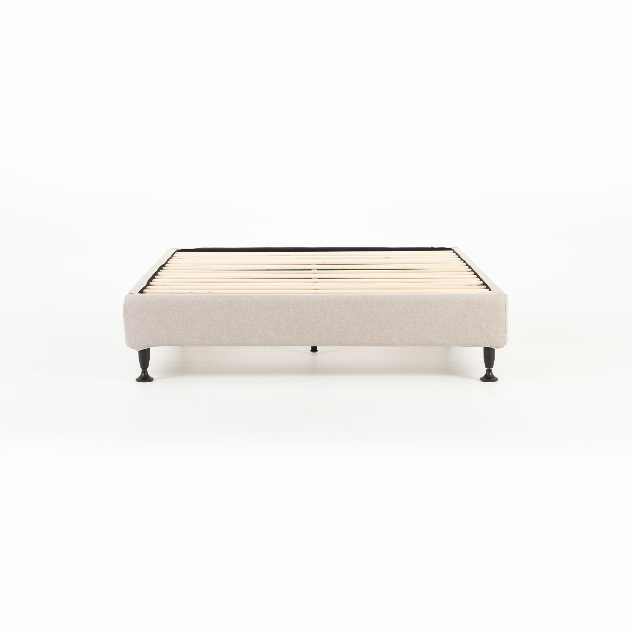 Alfa Queen Bed Base, Beige