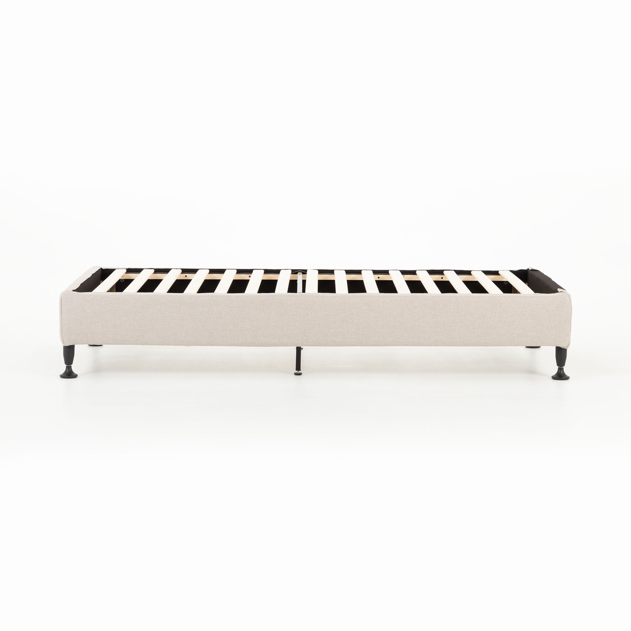 Alfa Single Bed Base, Beige