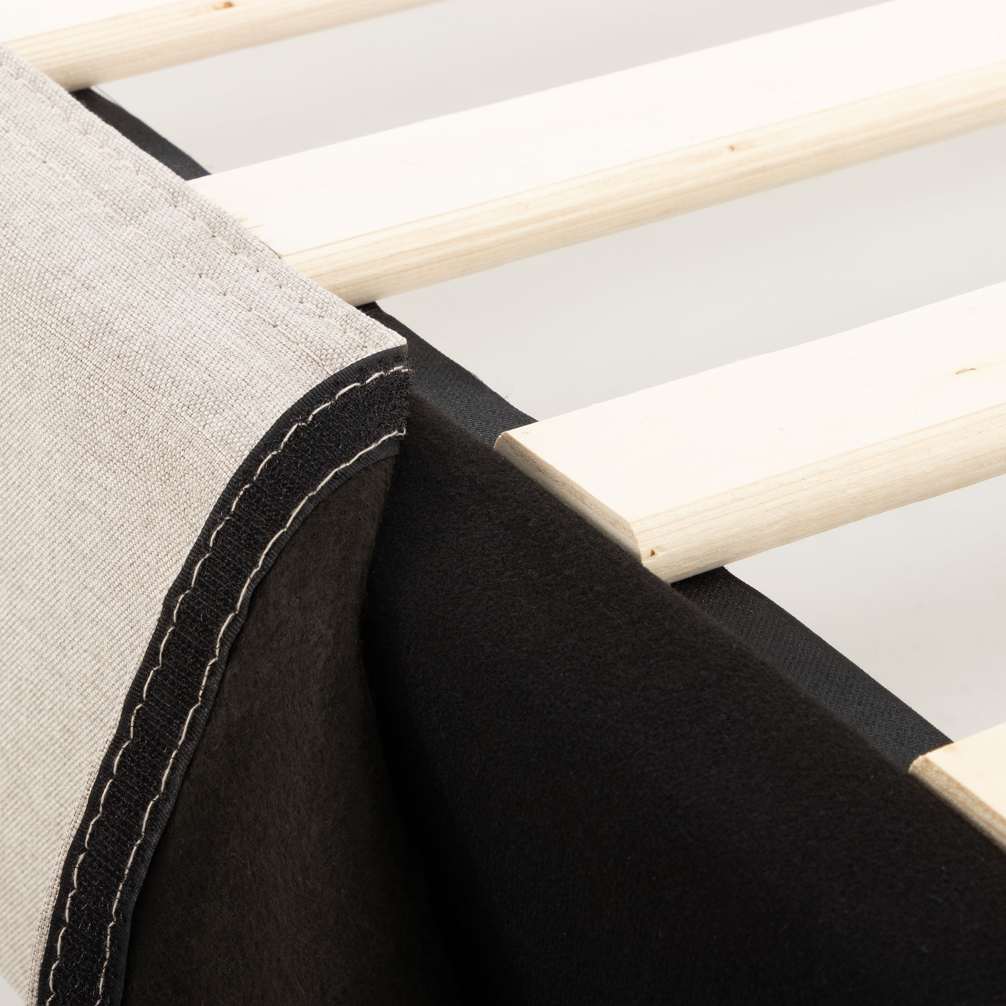 Alfa Single Bed Base, Beige