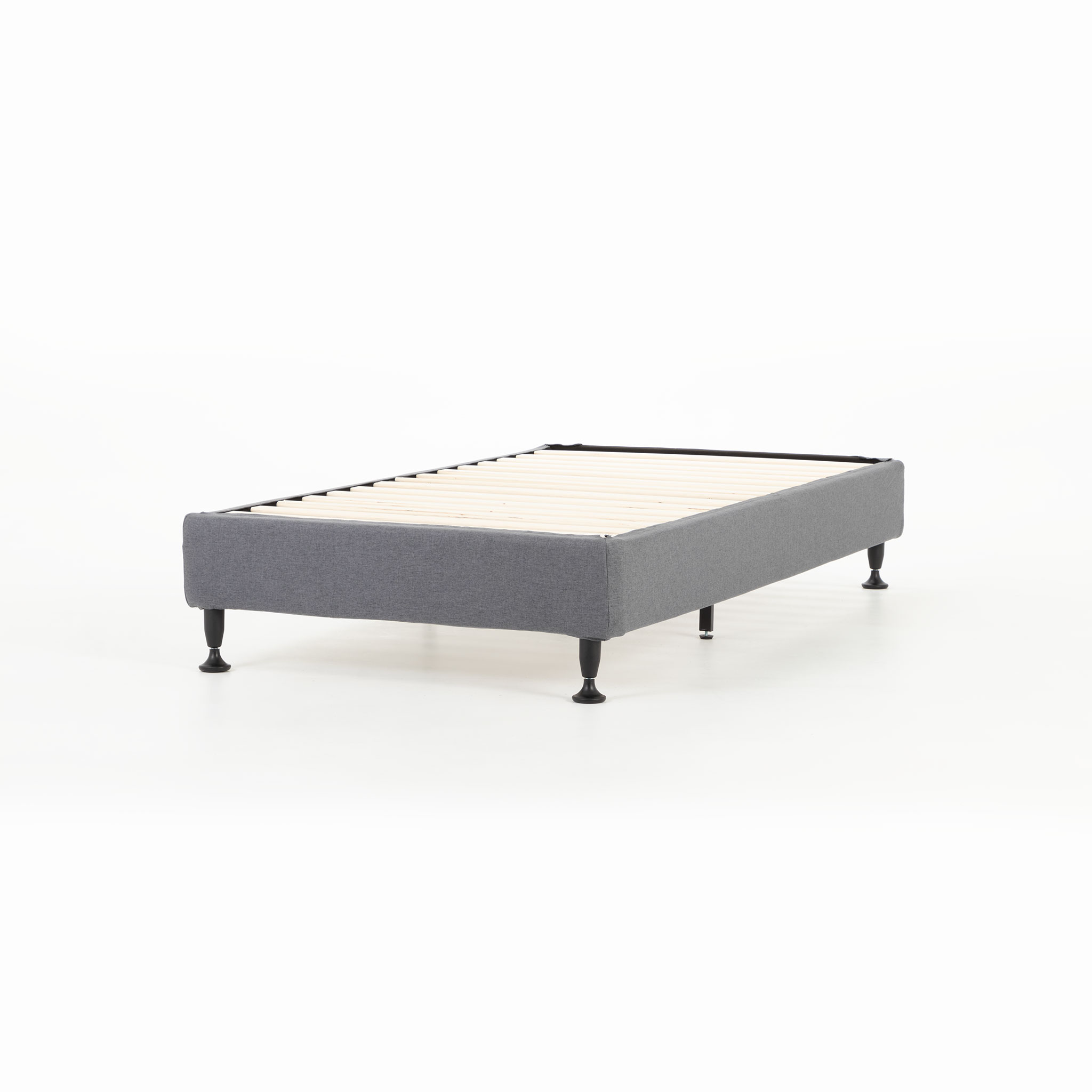 Alfa Single Bed Base, Charcoal