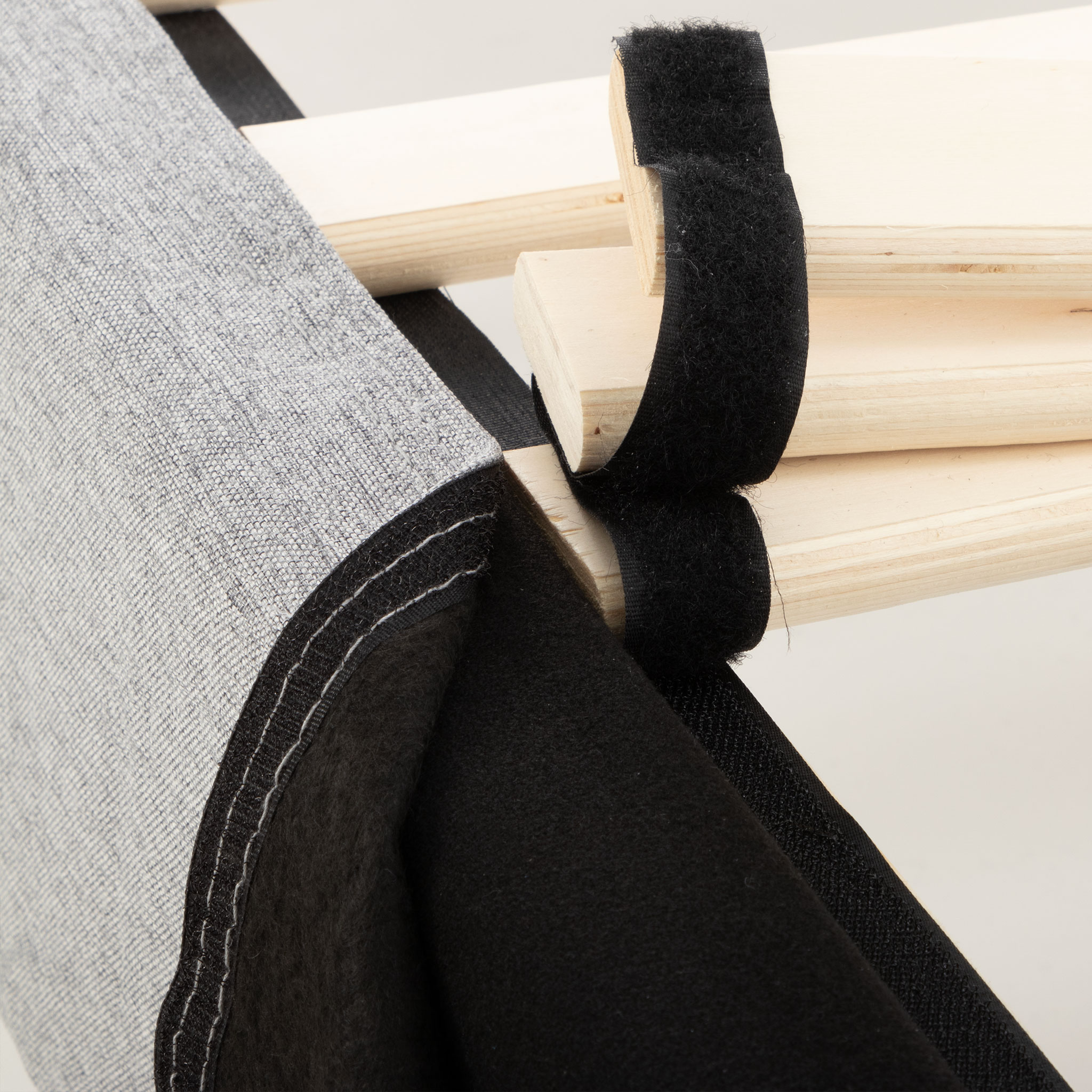 Alfa Single Bed Base, Light Grey