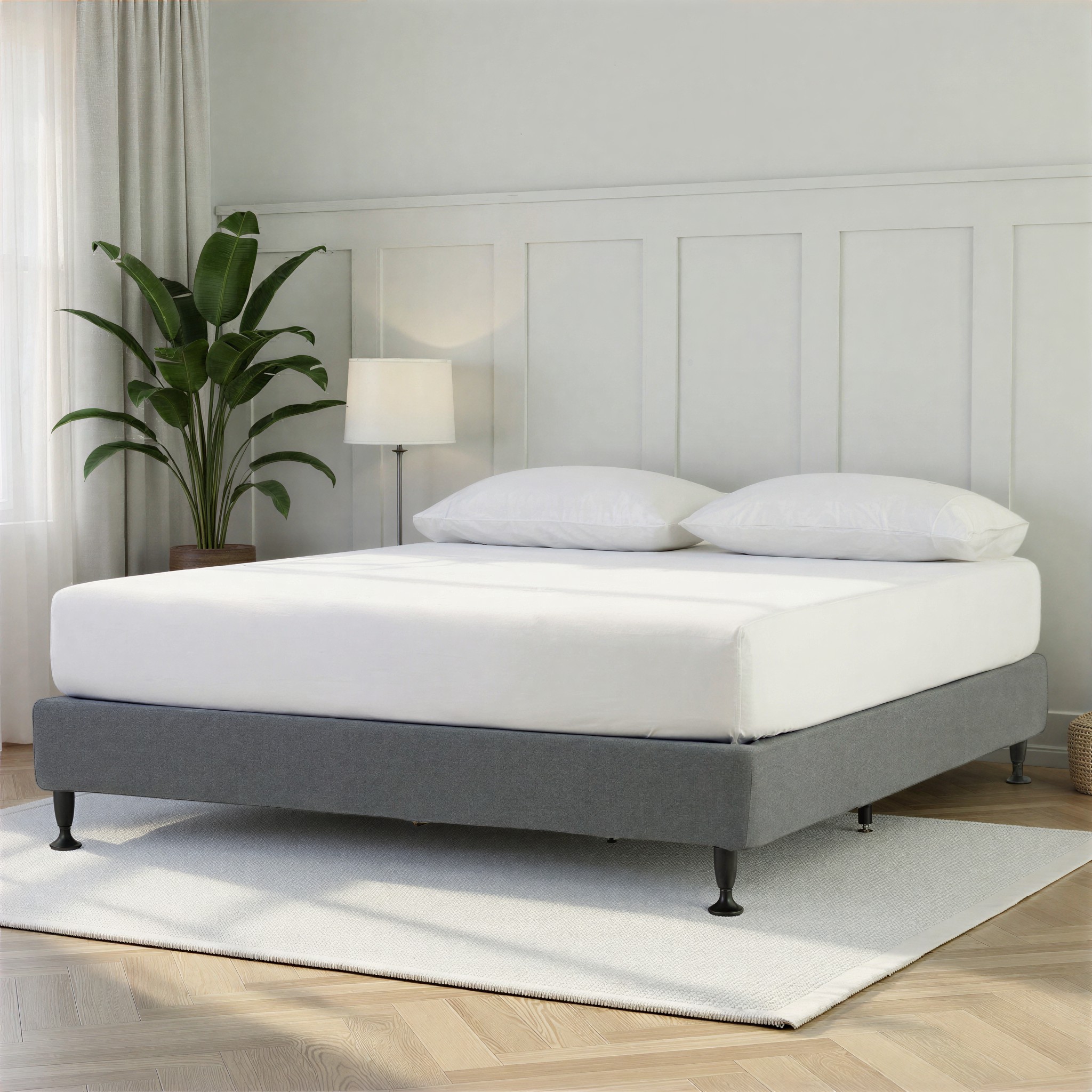 Alfa Super King Bed Base, Charcoal
