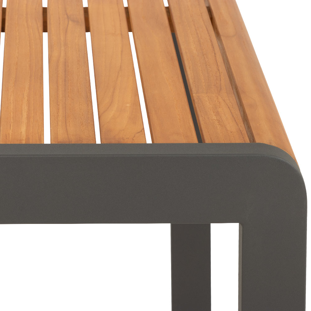 Amber 9 Piece Outdoor Dining Set, Gunmetal