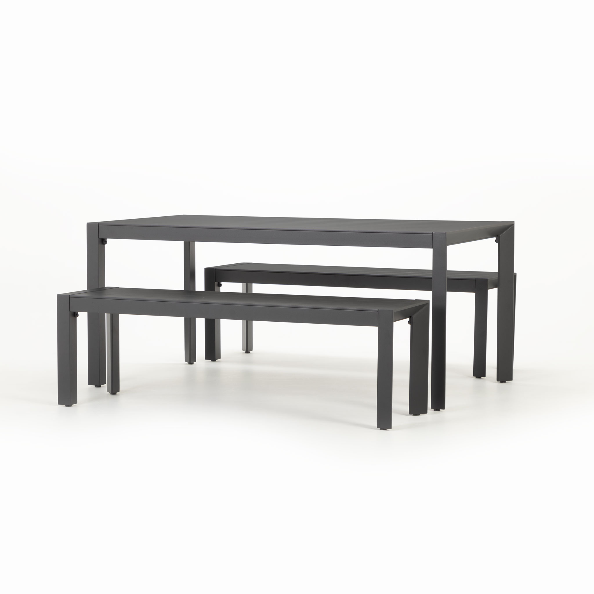 Antoni 3 Piece Outdoor Dining Set - W170, Gunmetal
