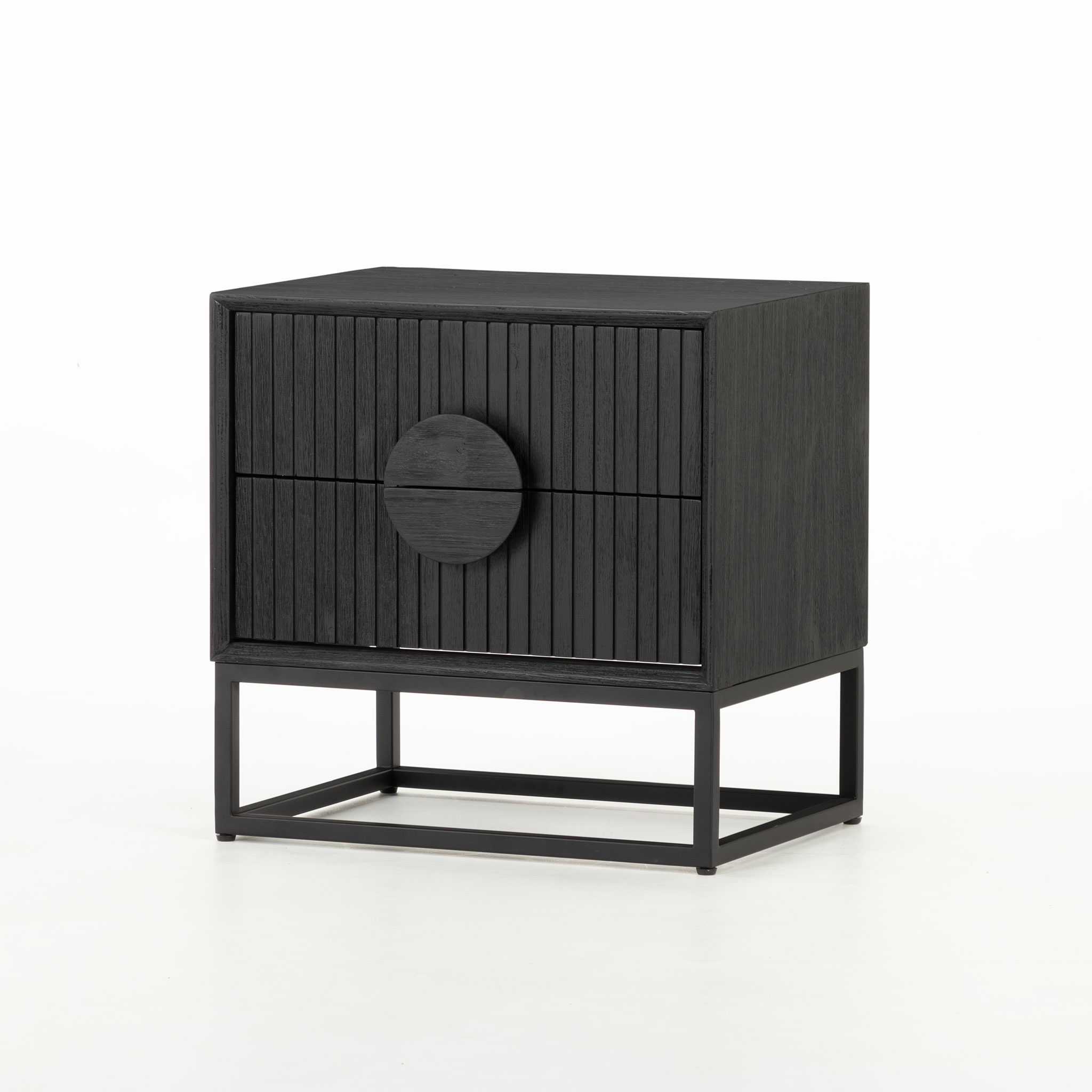 Anya 6 Piece Bedroom Set with Queen Bed Frame, Black