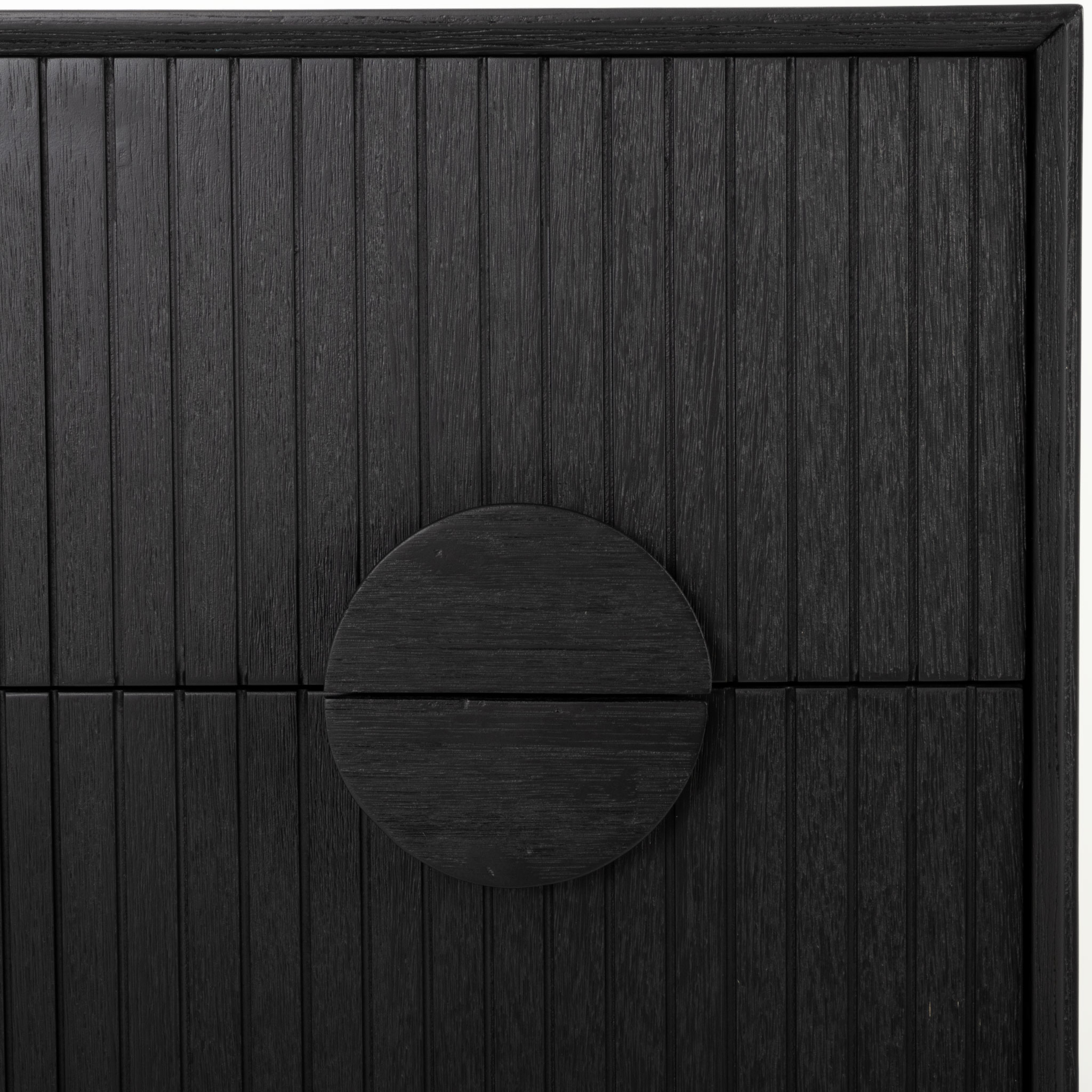 Anya 6 Piece Bedroom Set with Queen Bed Frame, Black